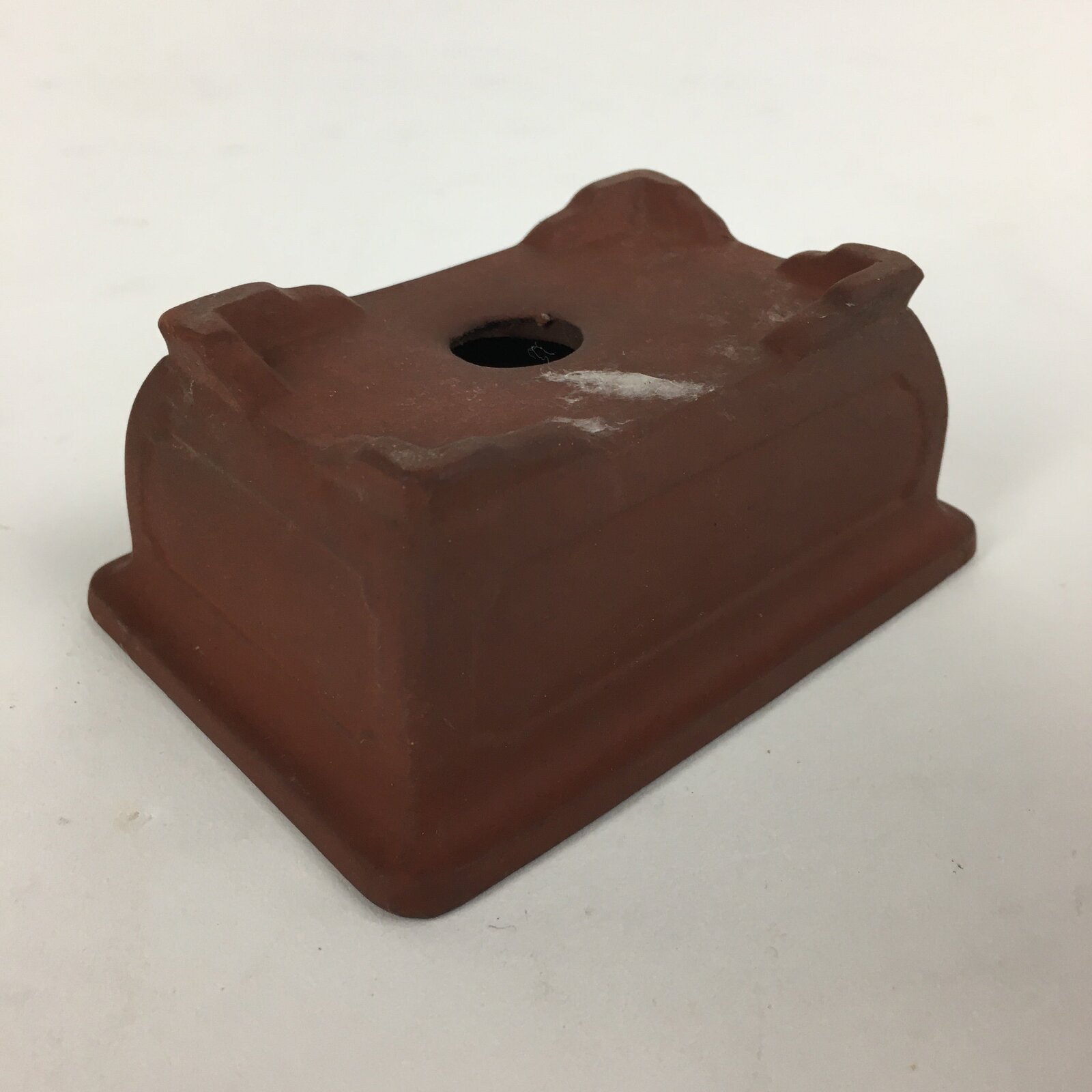 Japanese Ceramic Small Bonsai Pot Vtg Pottery House Plant Flower Pot Brown PP876