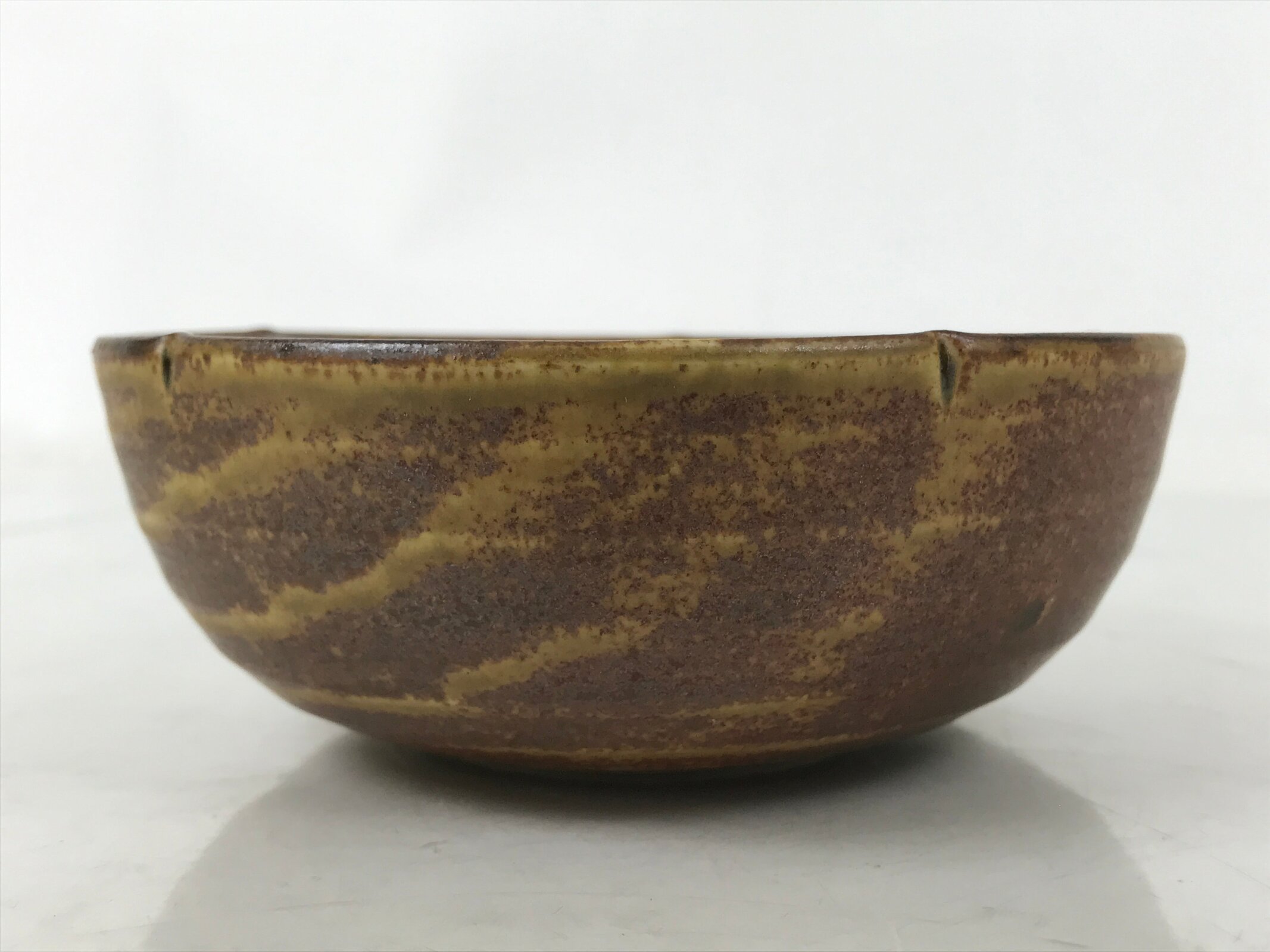 Japanese Ceramic Small Bowl Kobachi Vtg Namasu Dish Plum Blossom Ume Brown Y288