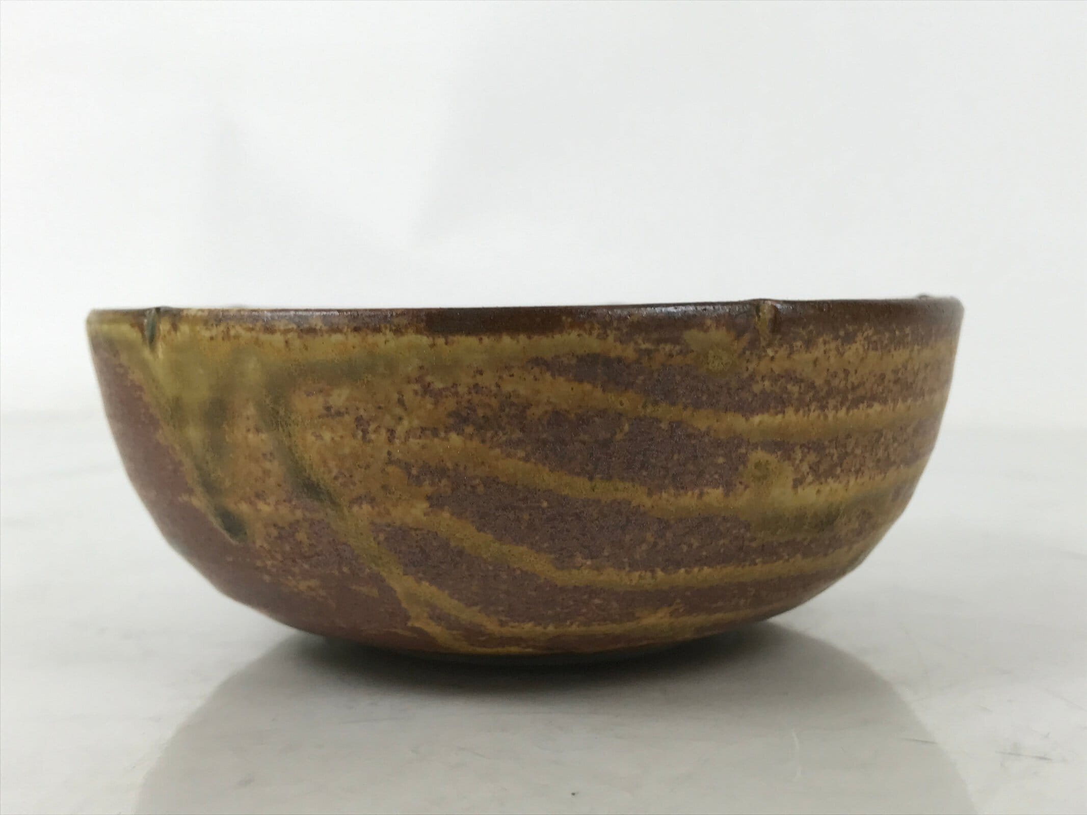 Japanese Ceramic Small Bowl Kobachi Vtg Namasu Dish Plum Blossom Ume Brown Y288