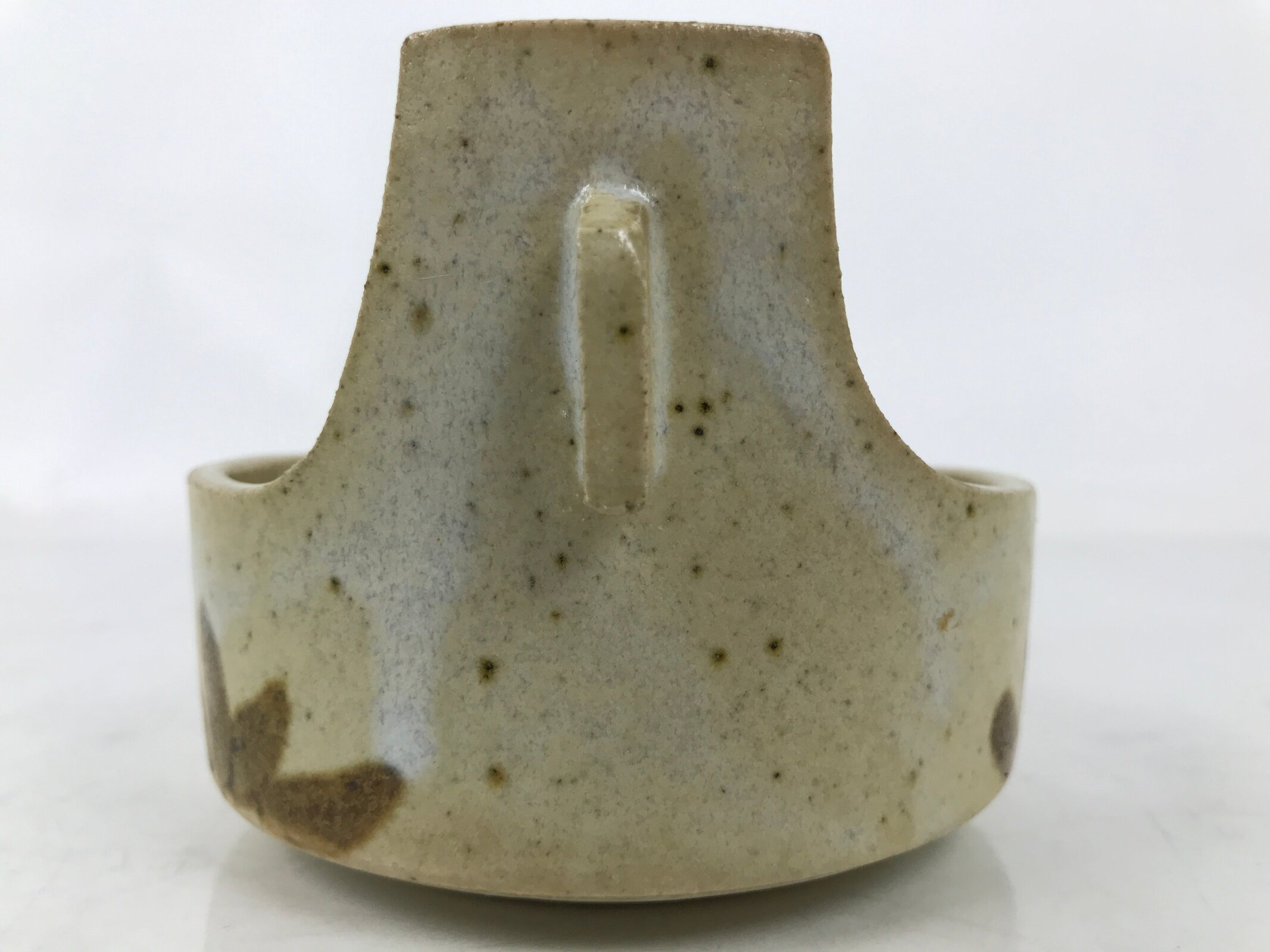 Japanese Ceramic Small Bowl Vtg Kobachi Kashibachi Chidori Bird Leaf Beige Y411