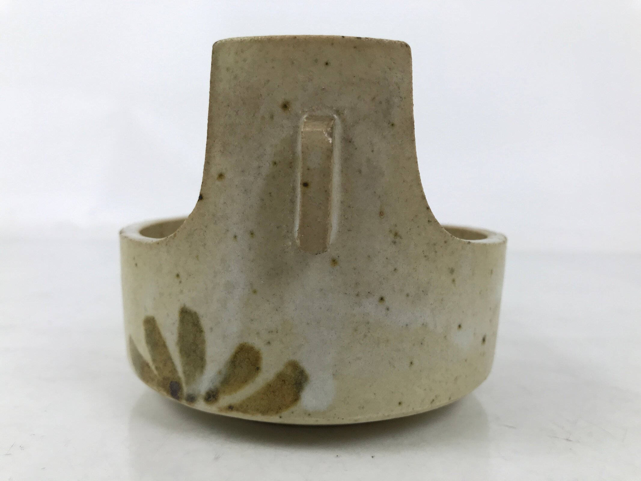 Japanese Ceramic Small Bowl Vtg Kobachi Kashibachi Chidori Bird Leaf Beige Y415