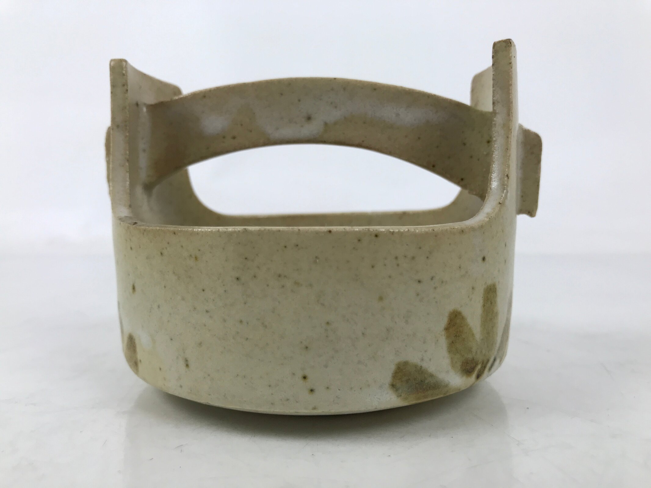 Japanese Ceramic Small Bowl Vtg Kobachi Kashibachi Chidori Bird Leaf Beige Y416