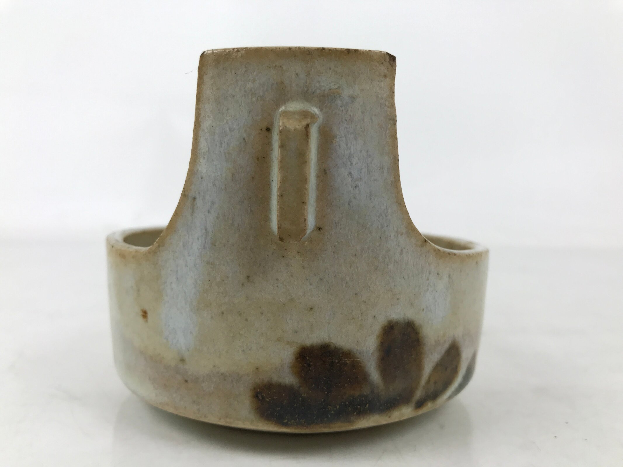 Japanese Ceramic Small Bowl Vtg Kobachi Kashibachi Chidori Bird Leaf Gray Y418