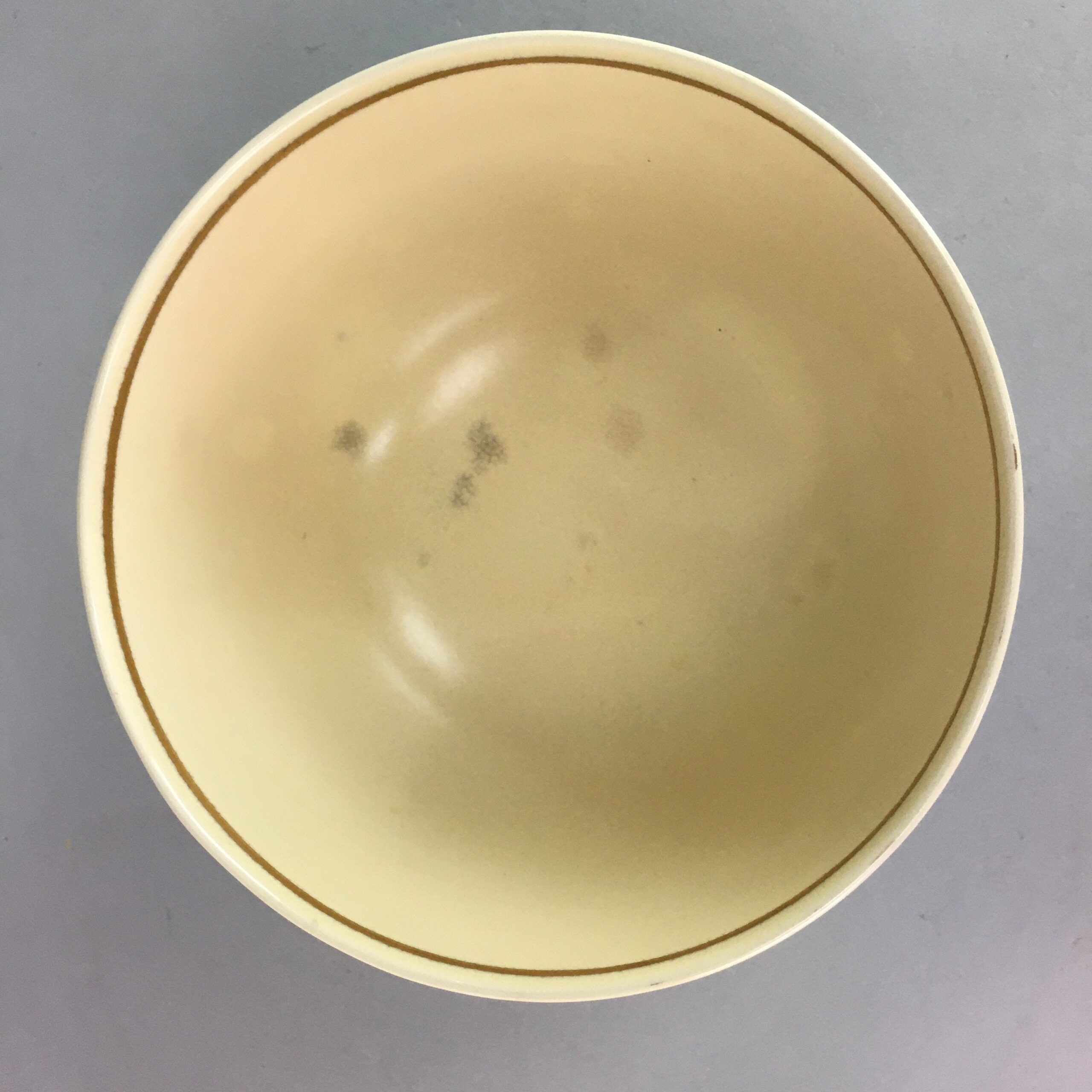 Japanese Ceramic Snack Bowl Kyo Vtg Pottery Kashiki Beige Tea Ceremony PT952