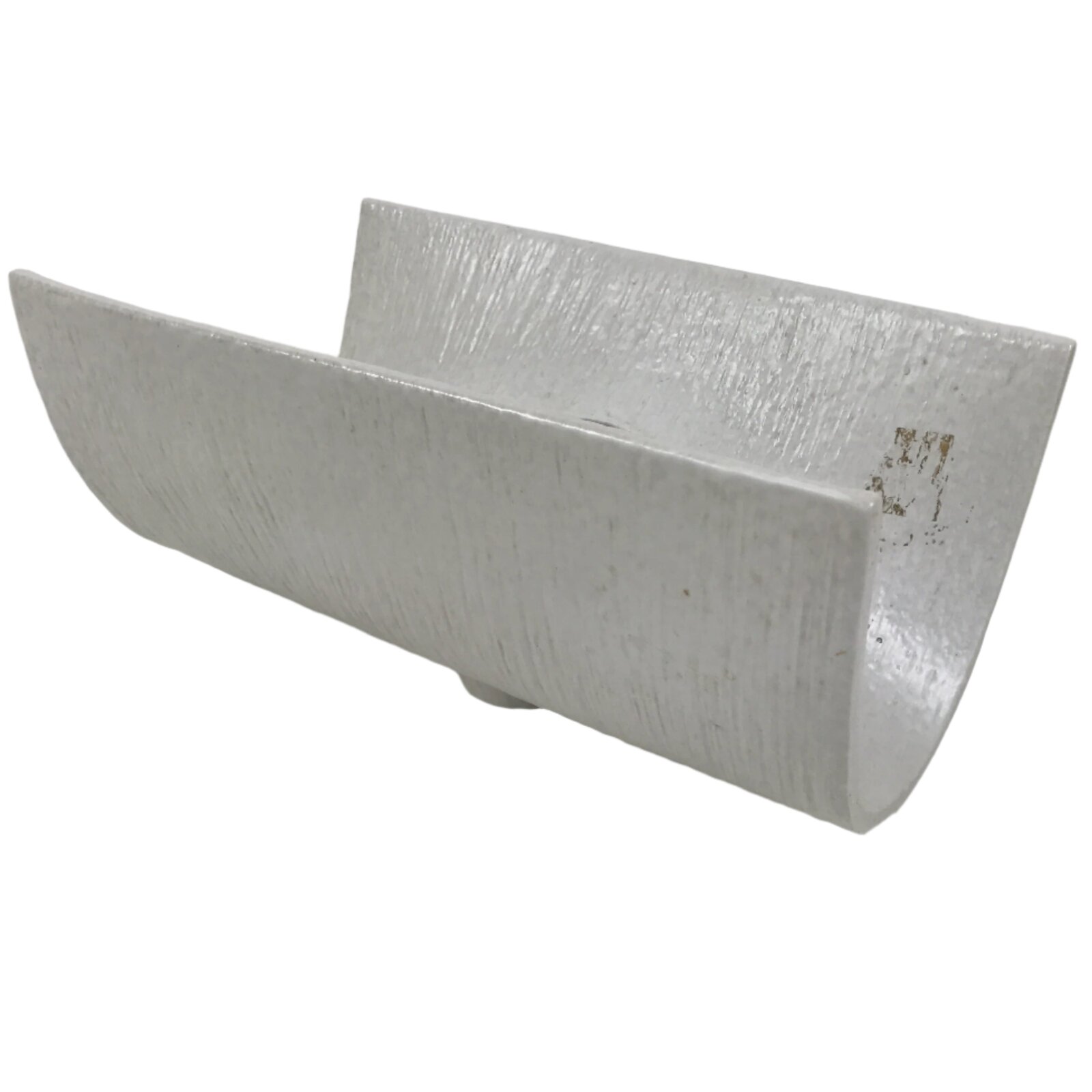 Japanese Ceramic Suiban Flower Vase Vtg Pottery Ikebana Arrangement White Y329