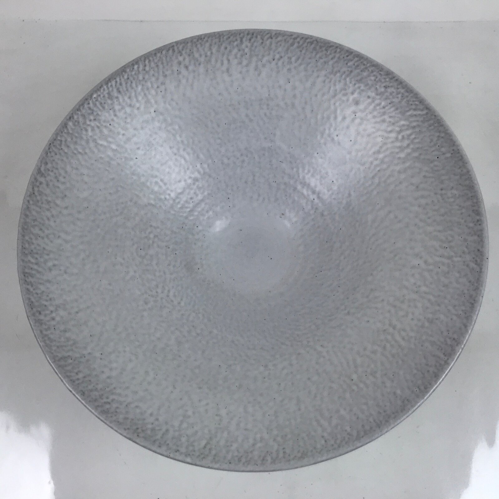 Japanese Ceramic Suiban Flower Vase Vtg Pottery Ikebana Arrangement White Y70