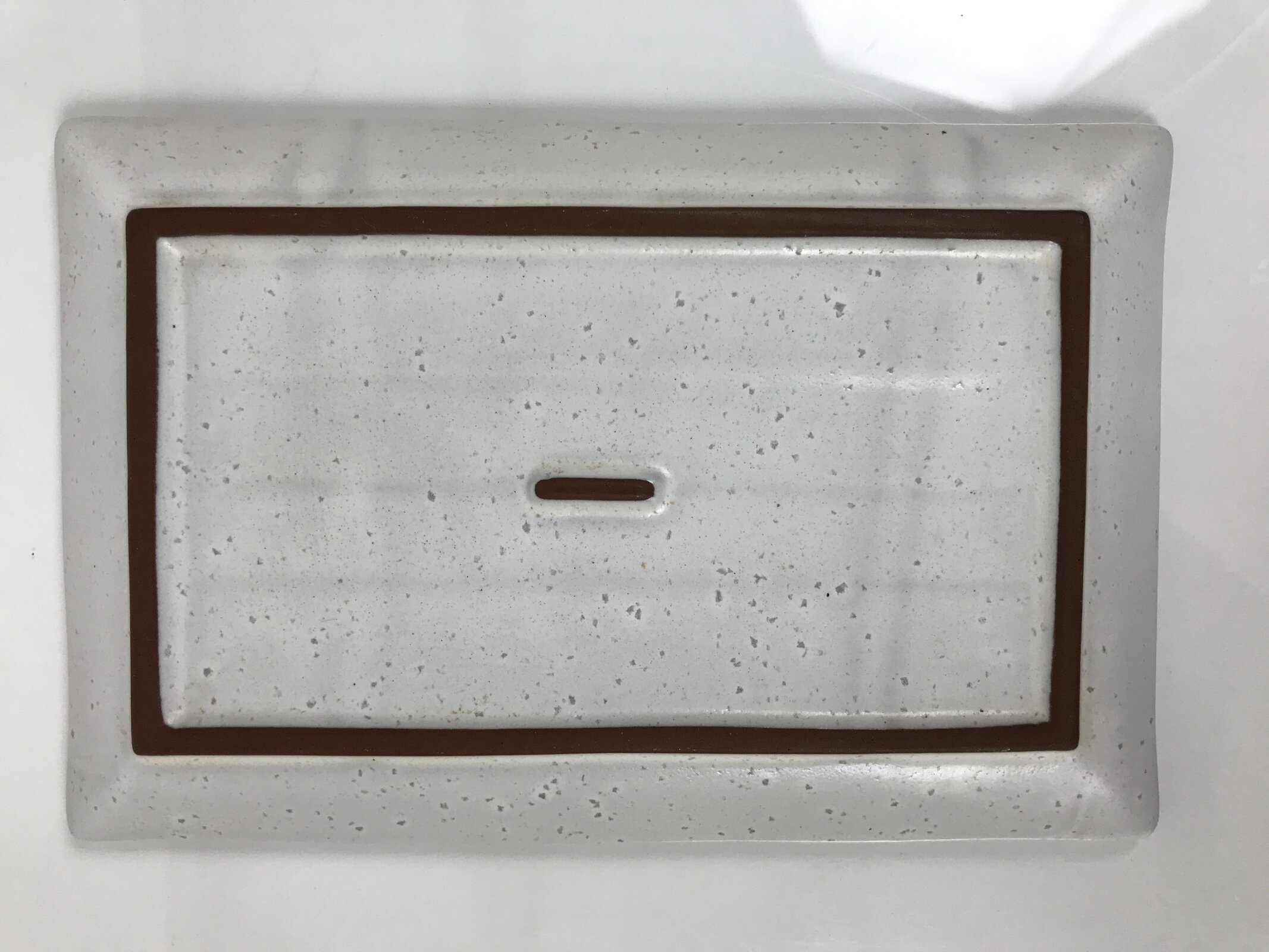 Japanese Ceramic Sushi Plate Vtg Sashimi Platter Fish Serving Dish Gray Y452