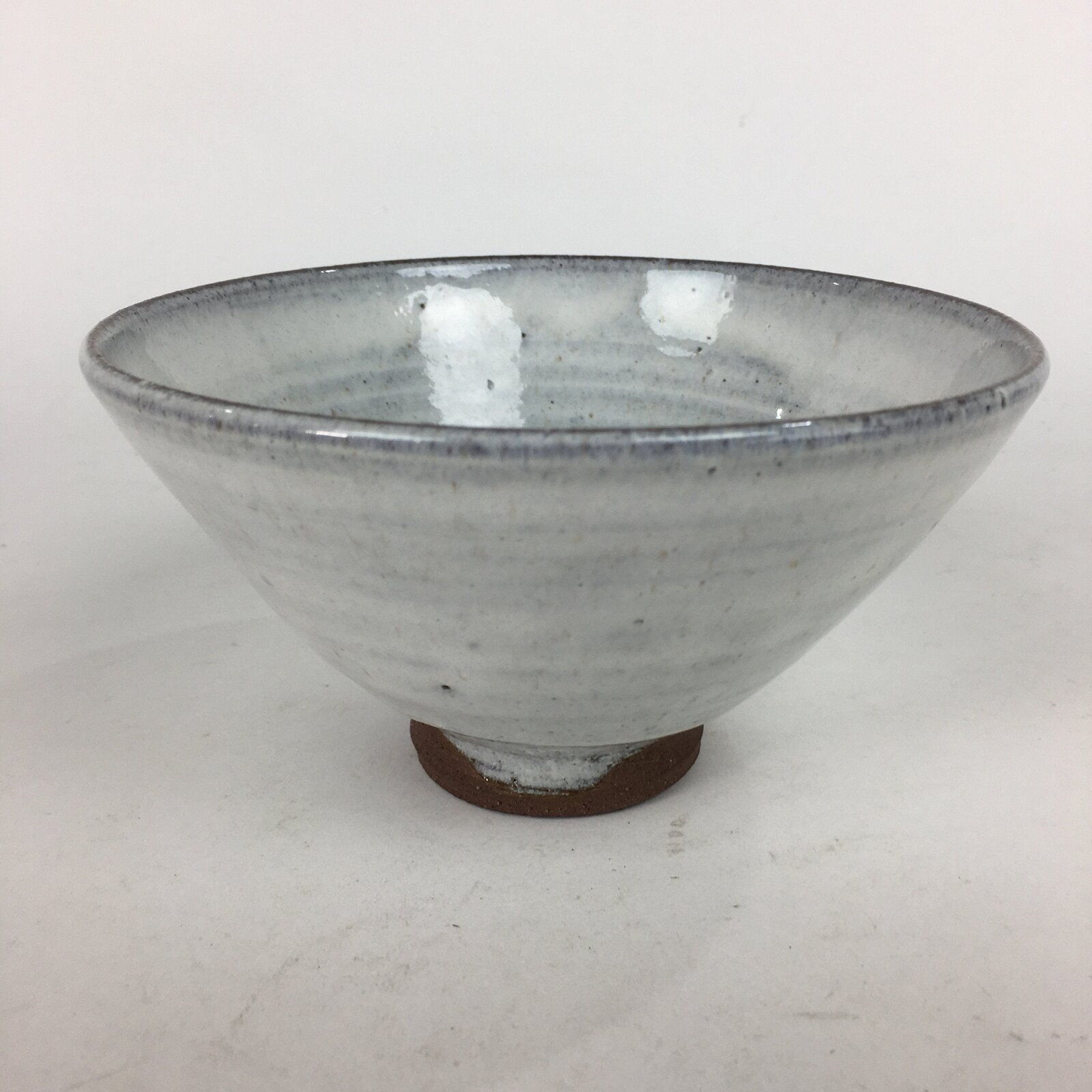 Japanese Ceramic Tea Bowl Hagi Ware Vtg Ceremony Chawan White Pottery GTB739