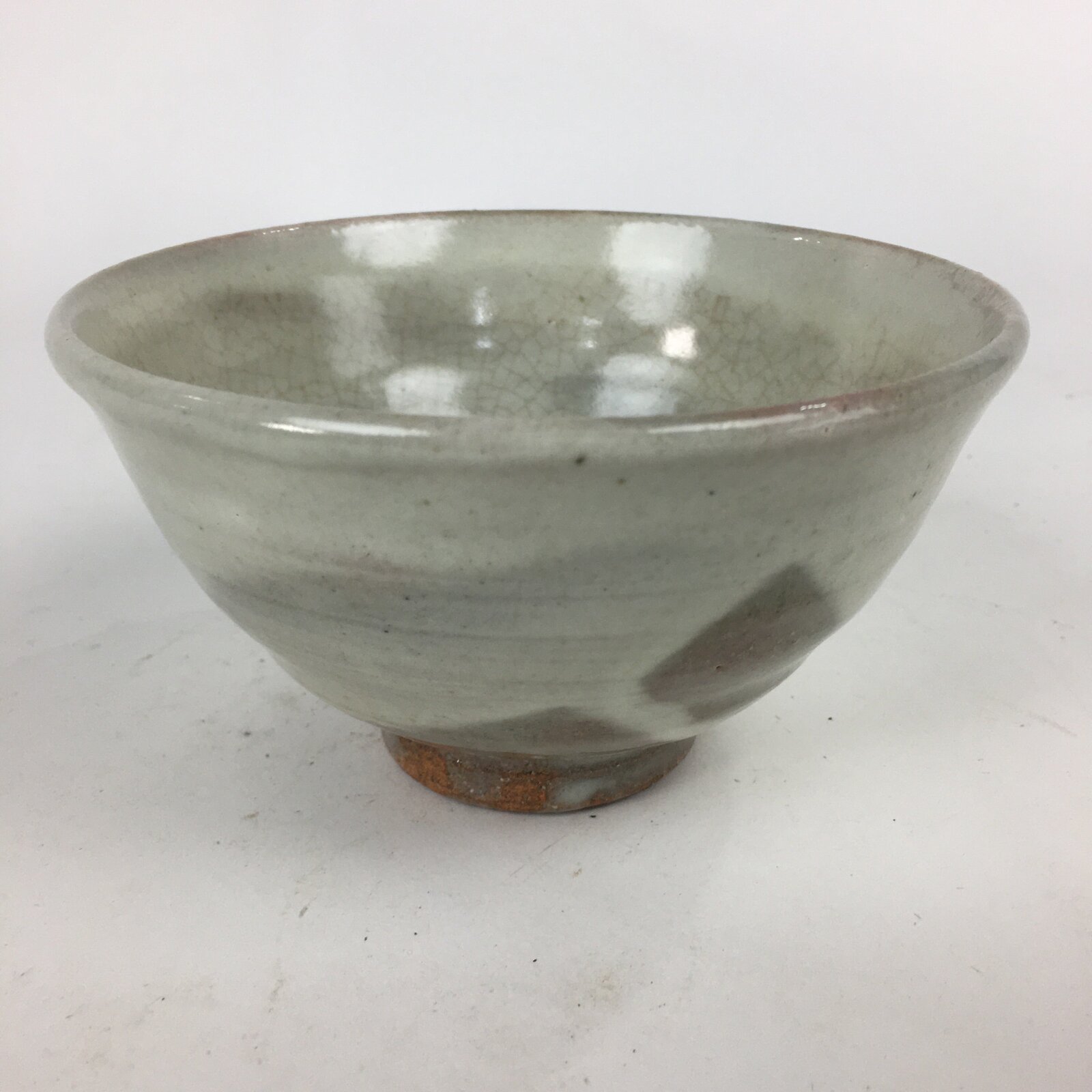 Japanese Ceramic Tea Ceremony Bowl Chawan Vtg Matcha Green Tea White GTB839