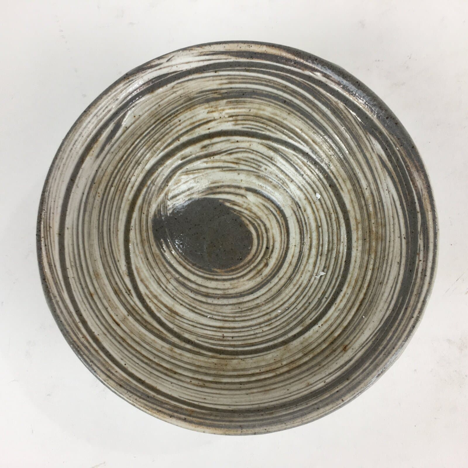 Japanese Ceramic Tea Ceremony Bowl Matcha Chawan Gray White Pottery Sado GTB810