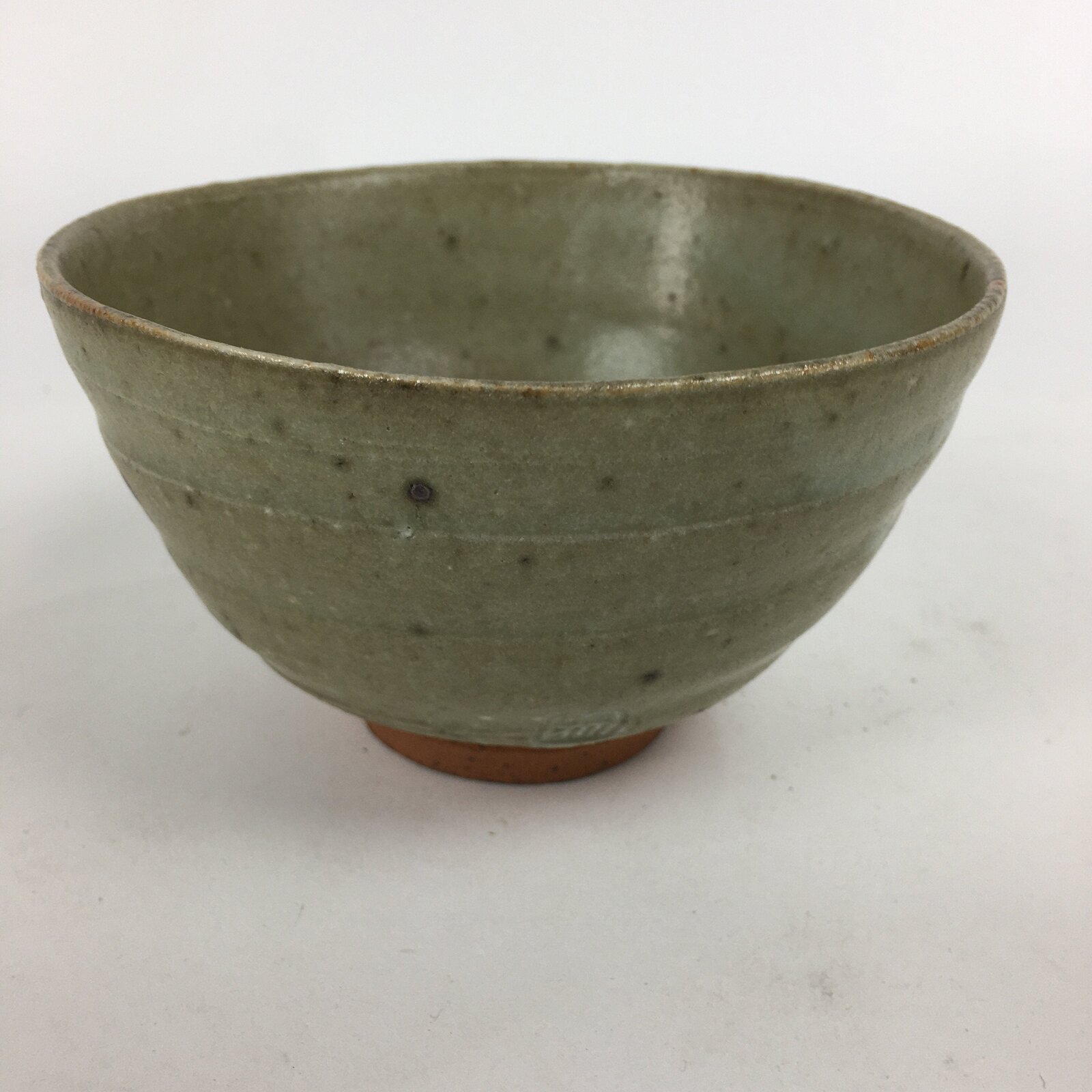 Japanese Ceramic Tea Ceremony Bowl Vtg Chawan Brown Pottery Sado GTB800