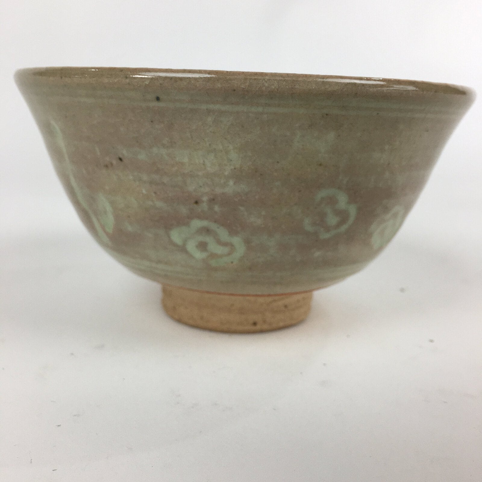 Japanese Ceramic Tea Ceremony Bowl Vtg Chawan Brown Pottery Sado Pottery GTB824