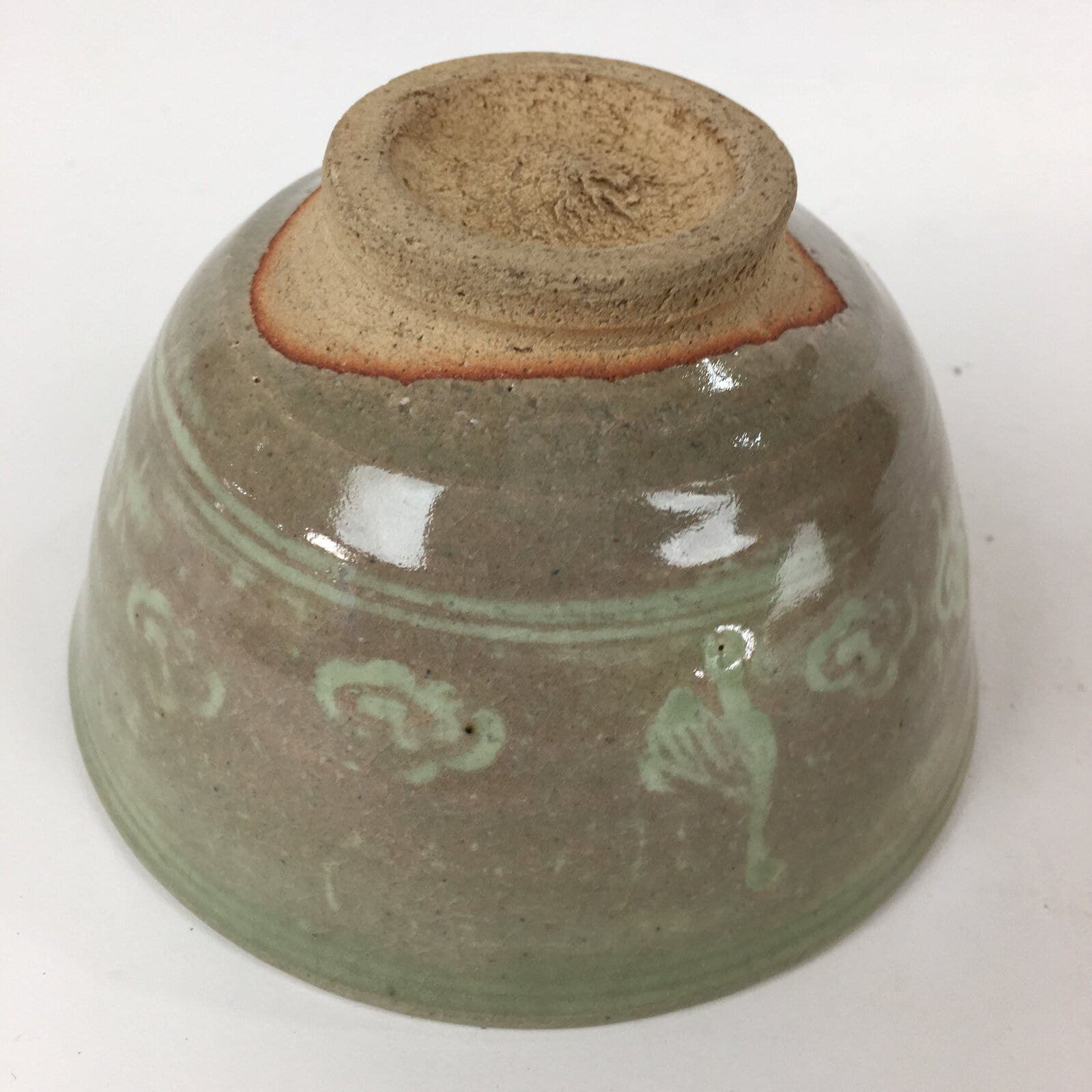 Japanese Ceramic Tea Ceremony Bowl Vtg Chawan Brown Pottery Sado Pottery GTB826