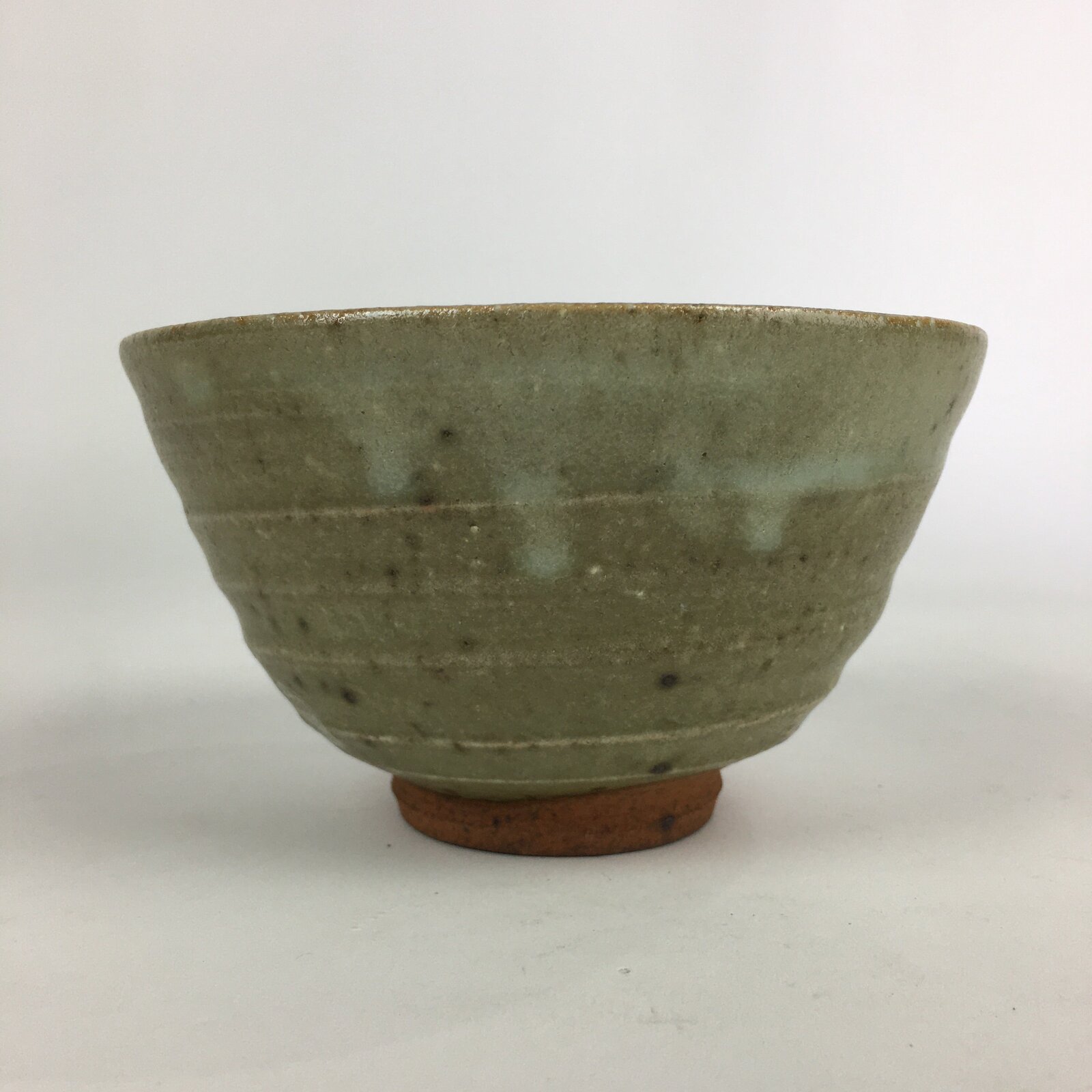Japanese Ceramic Tea Ceremony Bowl Vtg Chawan Crane Pottery Matcha Chawan GTB910