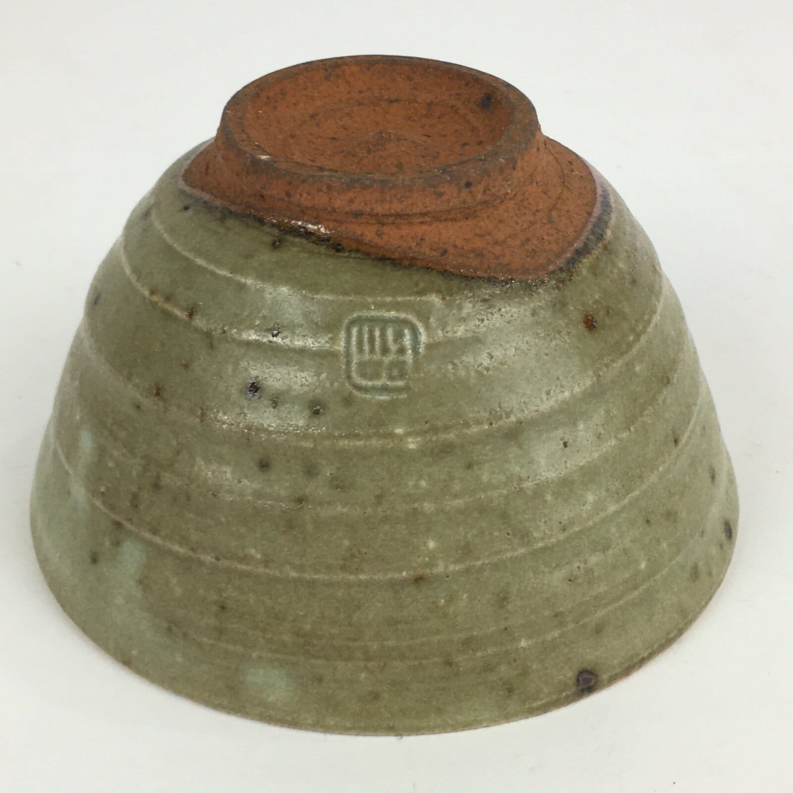 Japanese Ceramic Tea Ceremony Bowl Vtg Chawan Crane Pottery Matcha Chawan GTB910