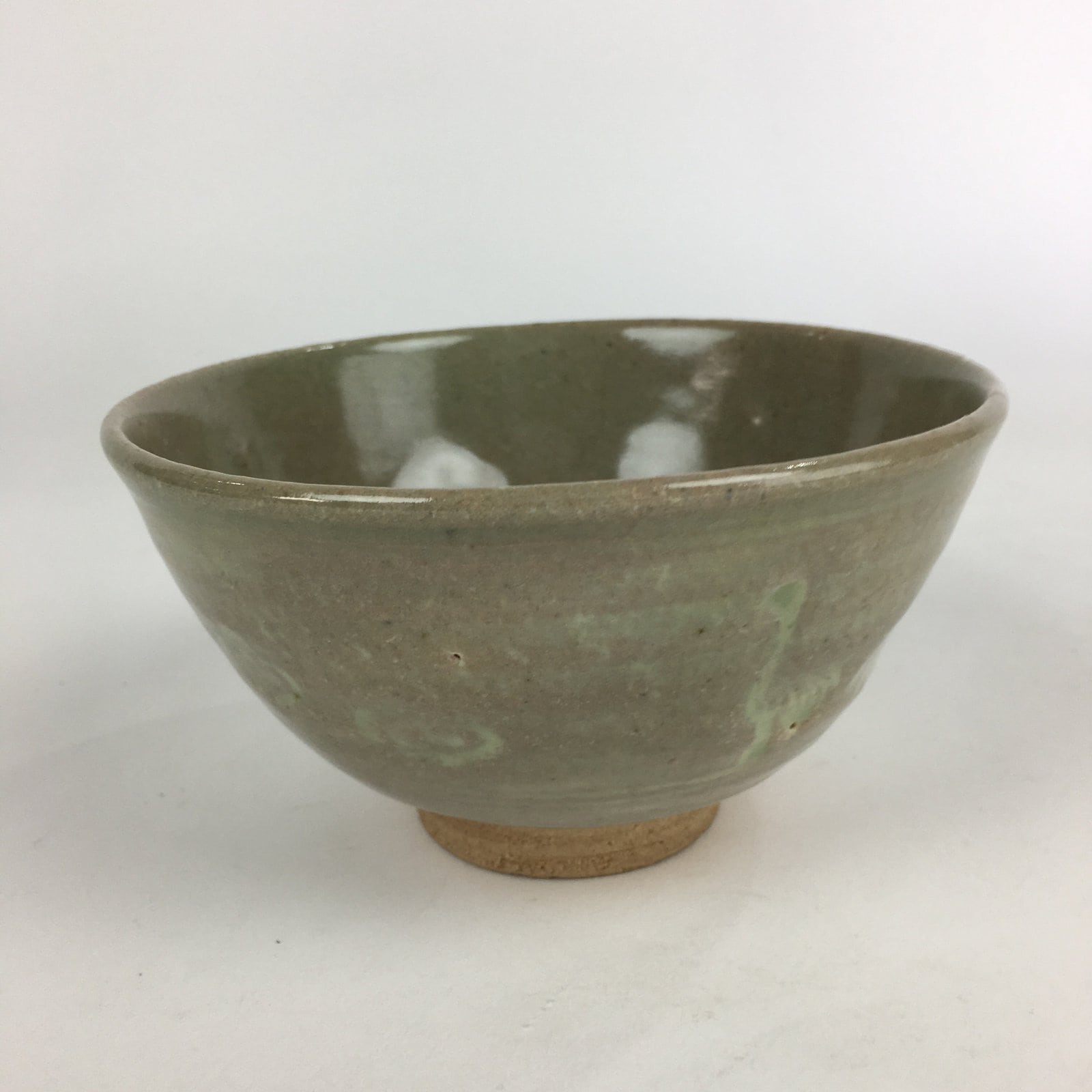 Japanese Ceramic Tea Ceremony Bowl Vtg Chawan Crane Pottery Matcha Chawan GTB914