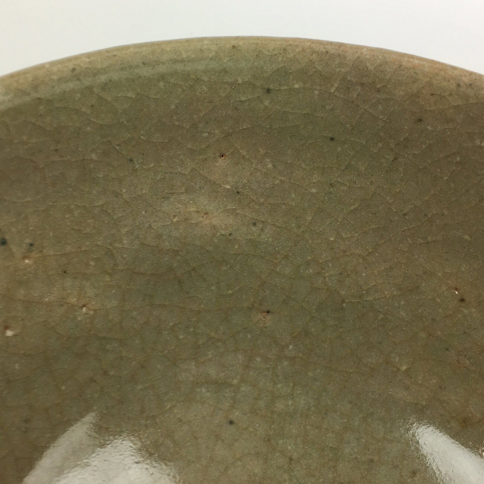 Japanese Ceramic Tea Ceremony Bowl Vtg Chawan Crane Pottery Matcha Chawan GTB914