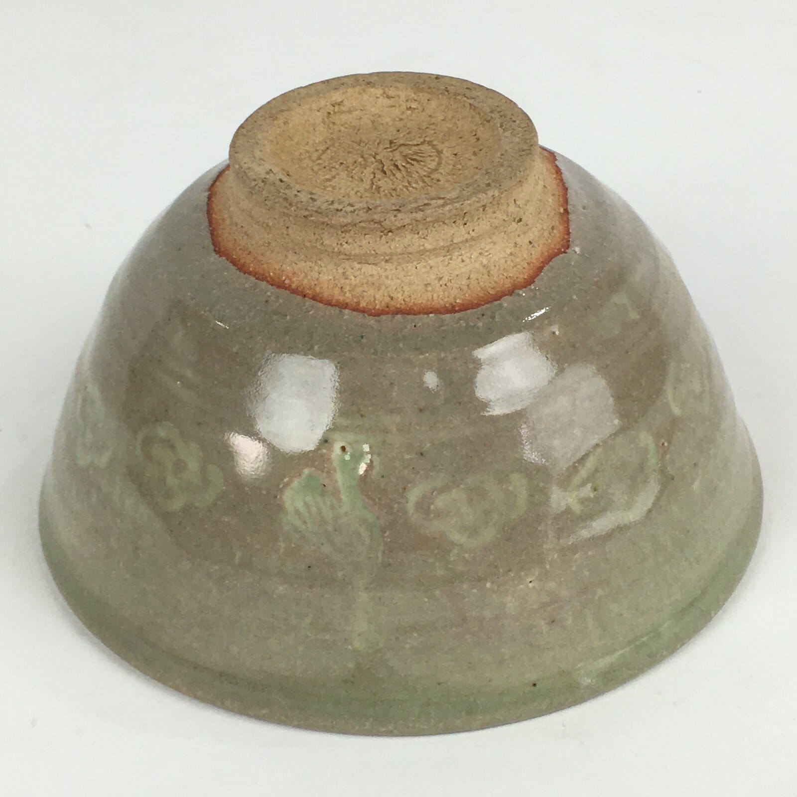 Japanese Ceramic Tea Ceremony Bowl Vtg Chawan Crane Pottery Matcha Chawan GTB914