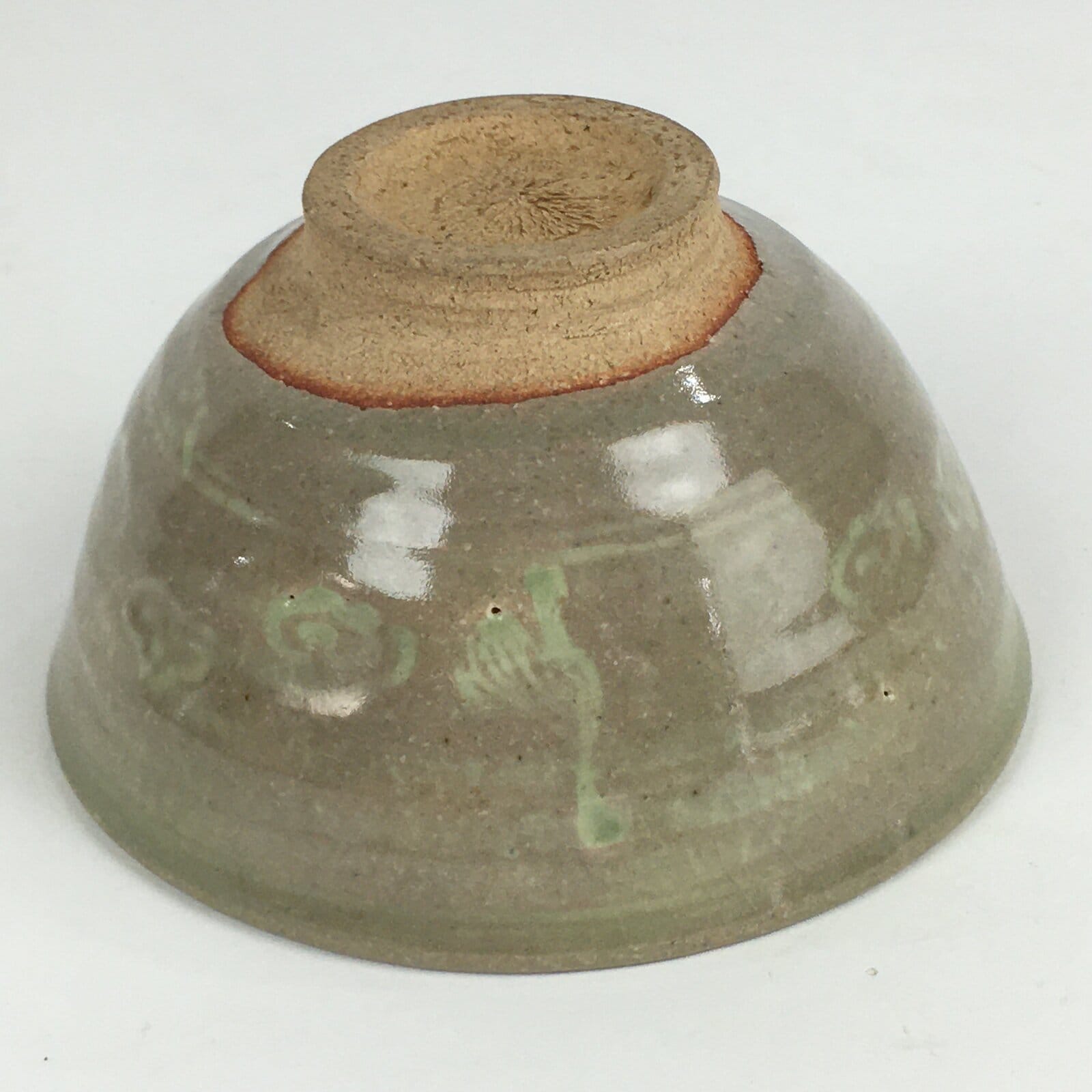 Japanese Ceramic Tea Ceremony Bowl Vtg Chawan Crane Pottery Matcha Chawan GTB914