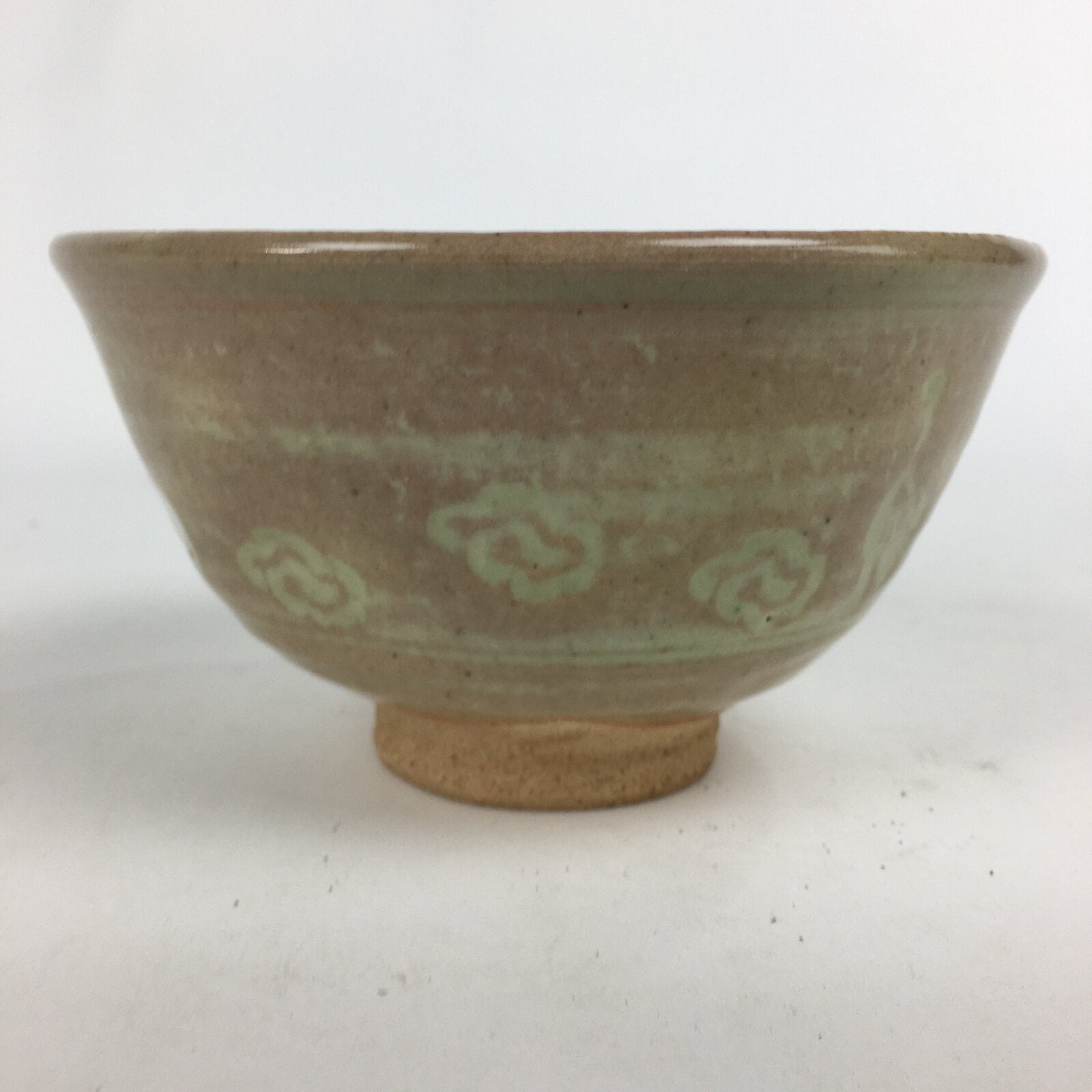Japanese Ceramic Tea Ceremony Bowl Vtg Matcha Chawan Brown Pottery Sado GTB797