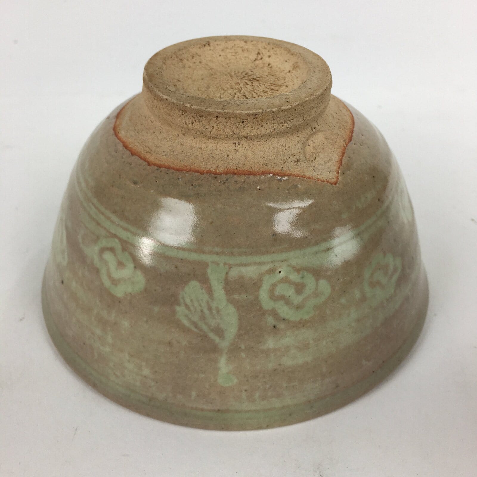 Japanese Ceramic Tea Ceremony Bowl Vtg Matcha Chawan Brown Pottery Sado GTB797