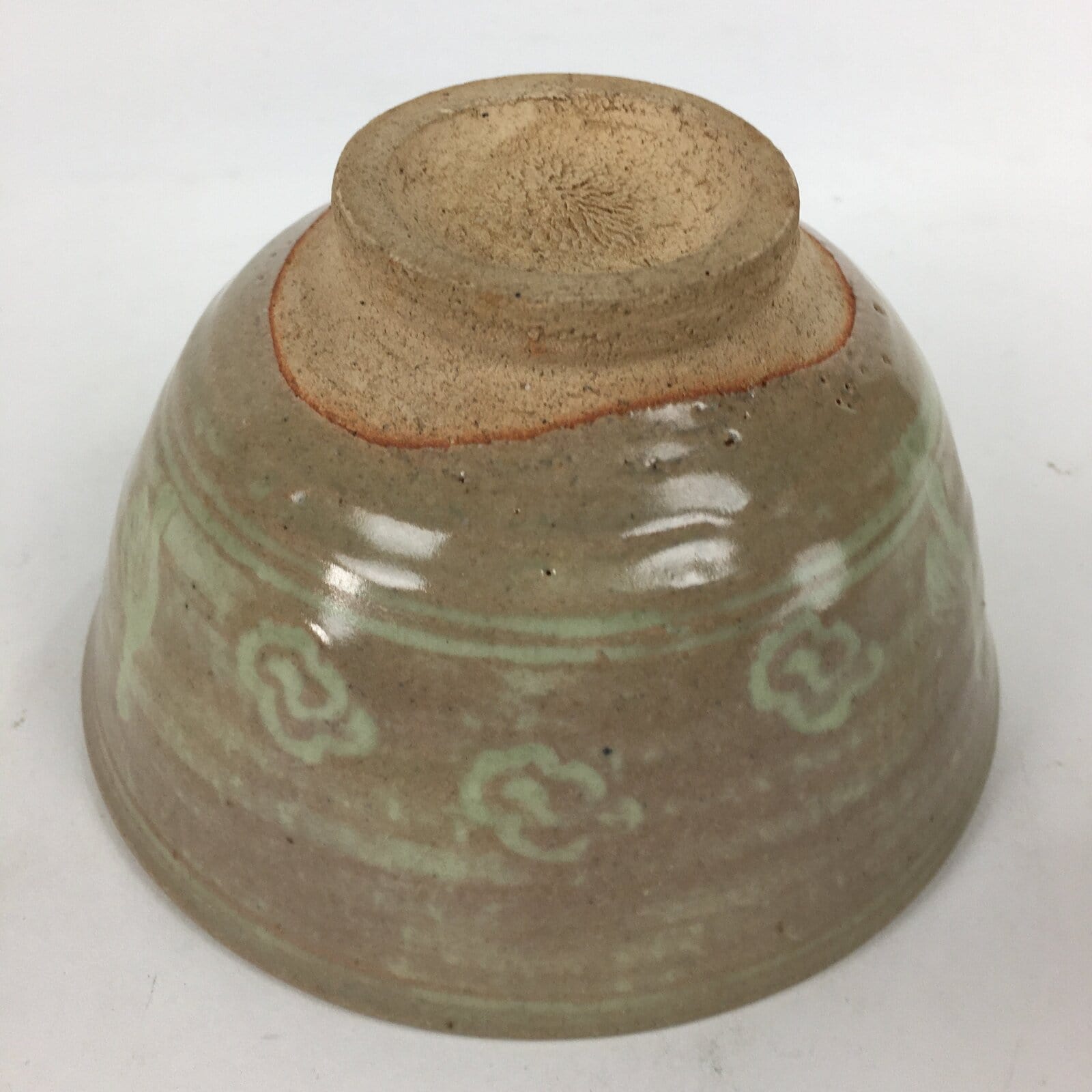 Japanese Ceramic Tea Ceremony Bowl Vtg Matcha Chawan Brown Pottery Sado GTB797