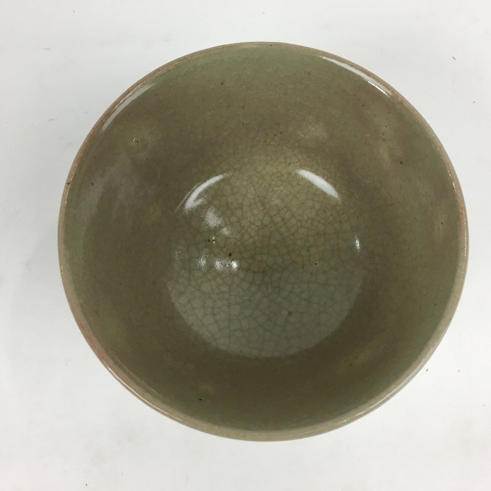 Japanese Ceramic Tea Ceremony Bowl Vtg Matcha Chawan Brown Pottery Sado GTB798