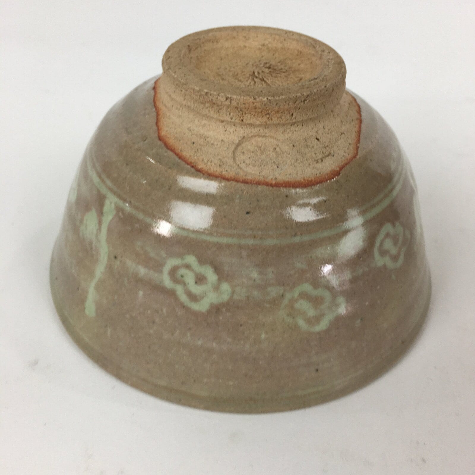 Japanese Ceramic Tea Ceremony Bowl Vtg Matcha Chawan Brown Pottery Sado GTB820