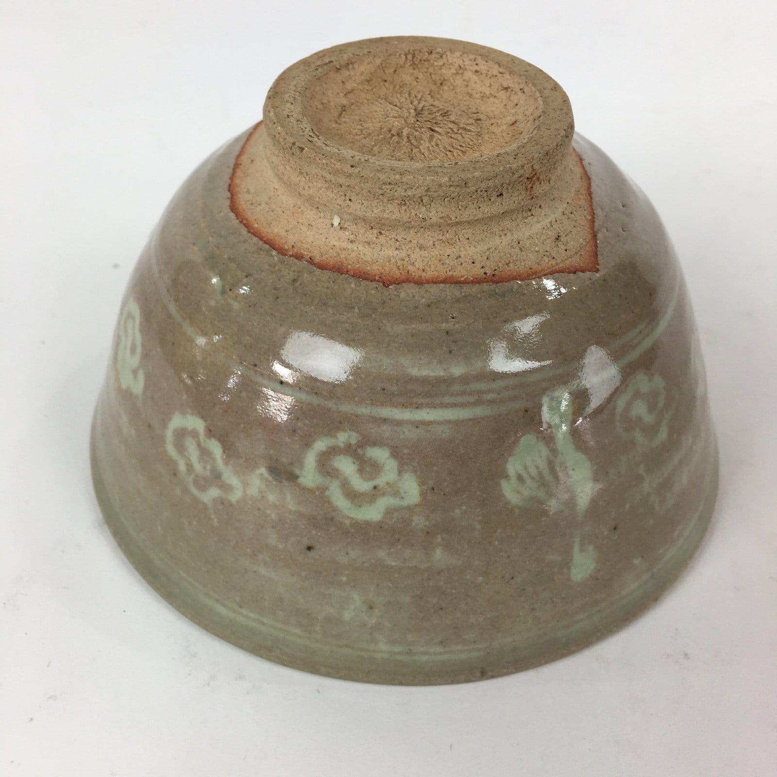 Japanese Ceramic Tea Ceremony Bowl Vtg Matcha Chawan Brown Pottery Sado GTB820