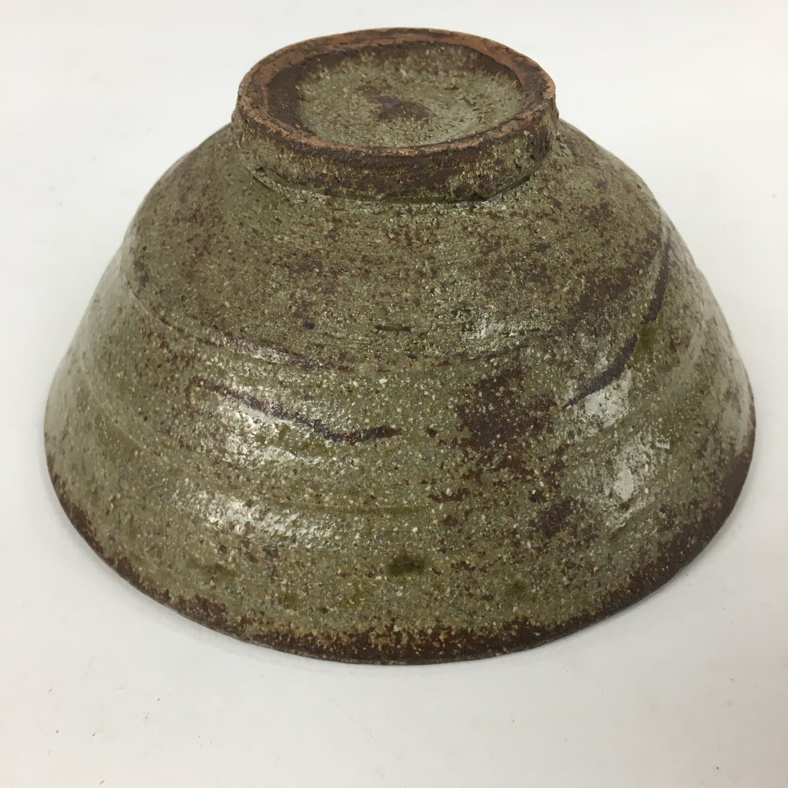 Japanese Ceramic Tea Ceremony Green Tea Bowl Vtg Brown Matcha Chawan GTB843
