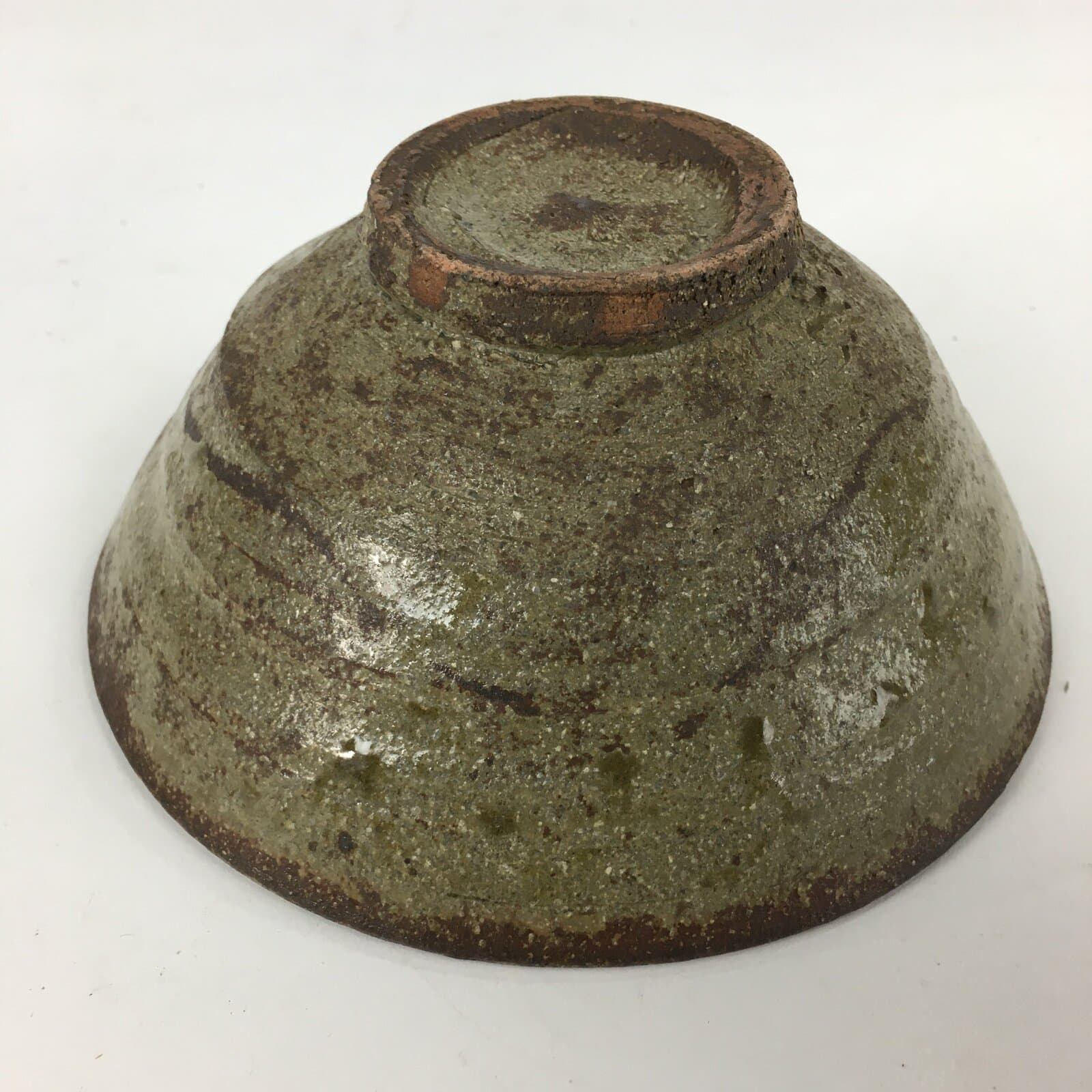 Japanese Ceramic Tea Ceremony Green Tea Bowl Vtg Brown Matcha Chawan GTB843