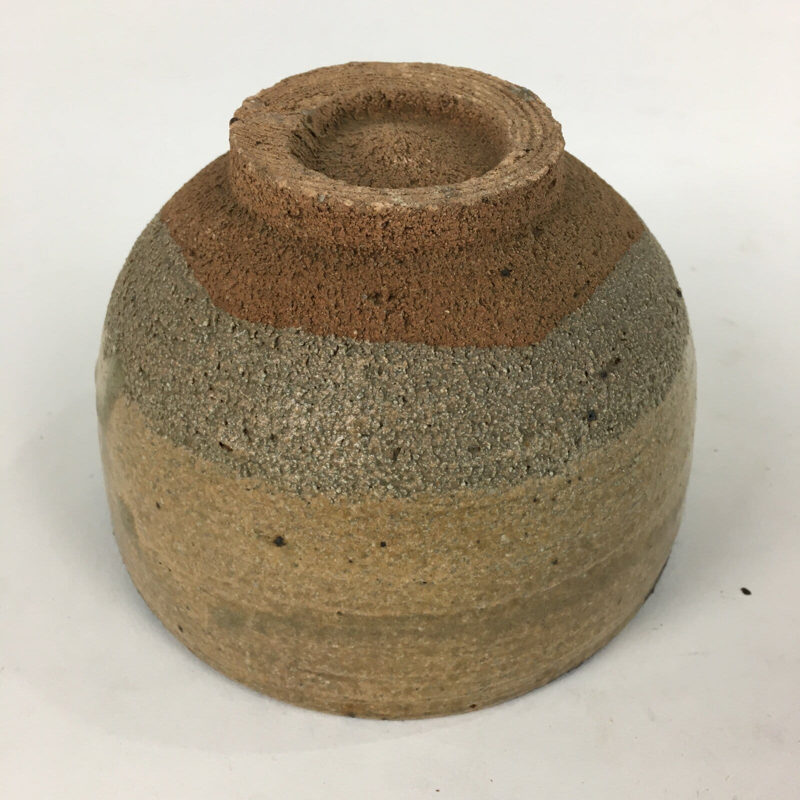 Japanese Ceramic Tea Ceremony Green Tea Bowl Vtg Chawan Brown GTB851