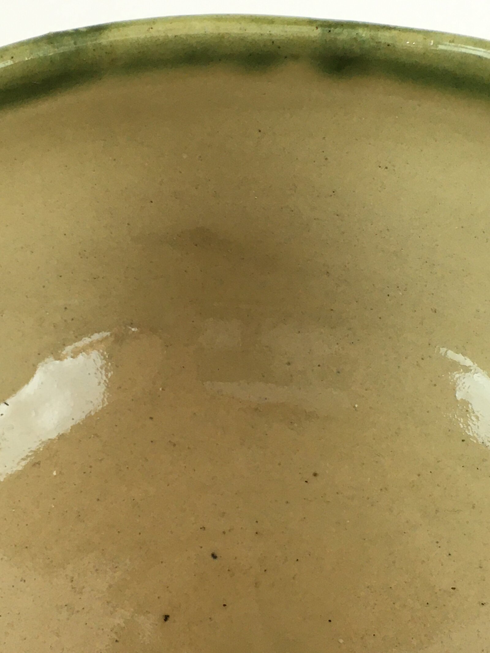 Japanese Ceramic Tea Ceremony Green Tea Bowl Vtg Chawan Green GTB948