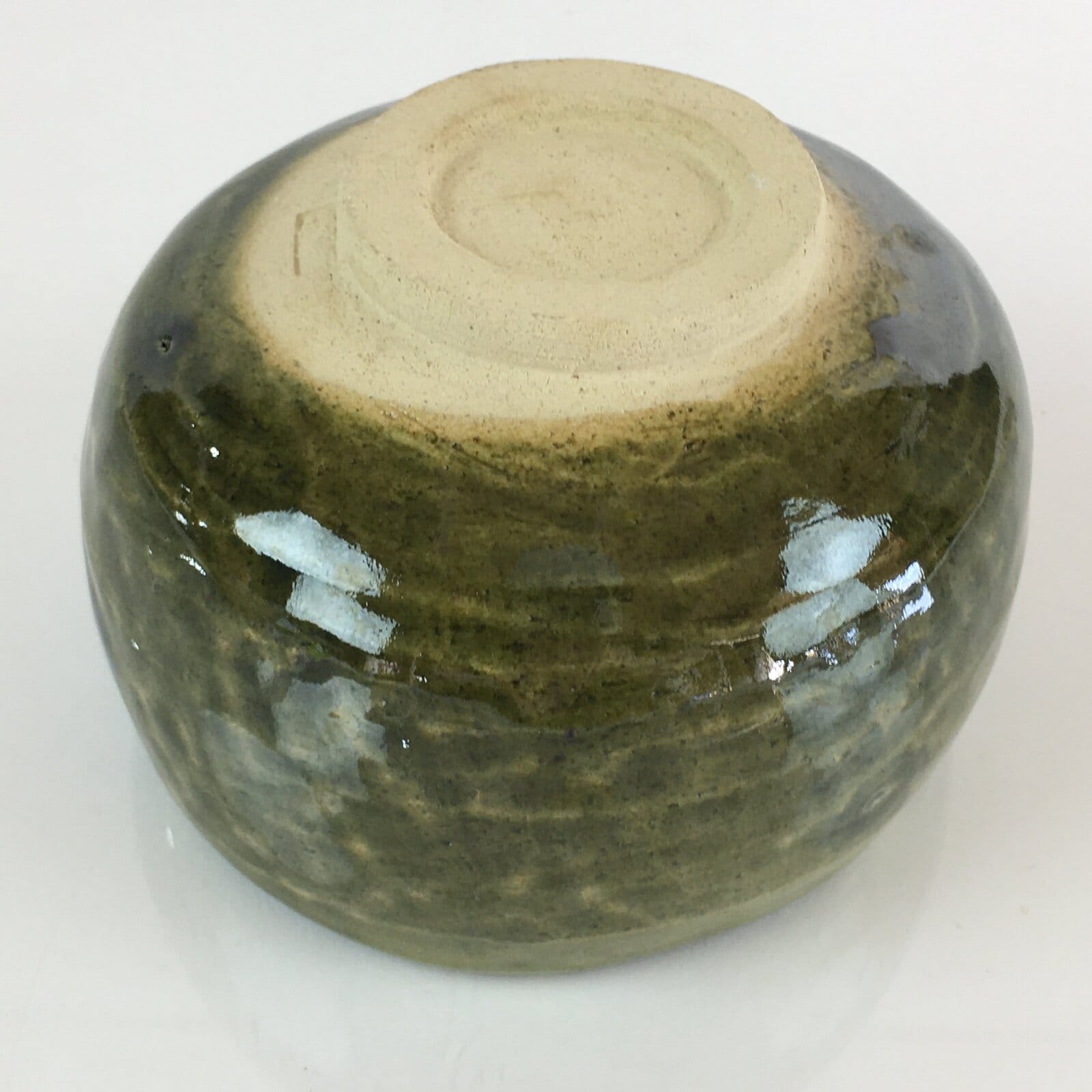 Japanese Ceramic Tea Ceremony Green Tea Bowl Vtg Chawan Green GTB948