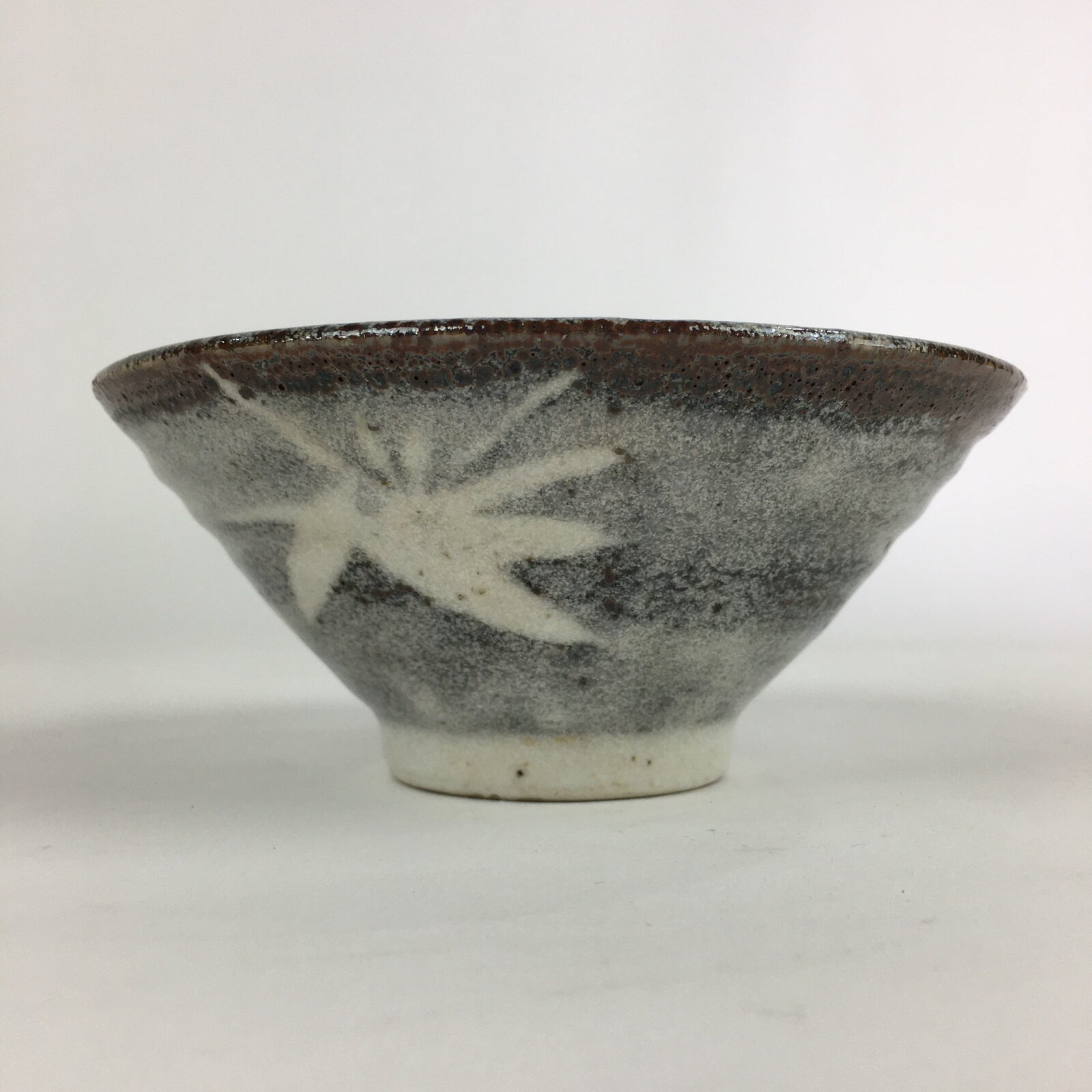 Japanese Ceramic Tea Ceremony Green Tea Bowl Vtg Chawan Ido-gata GTB898