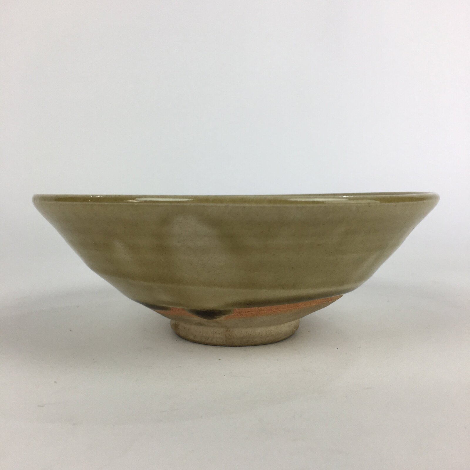 Japanese Ceramic Tea Ceremony Green Tea Bowl Vtg Chawan Kiseto GTB916