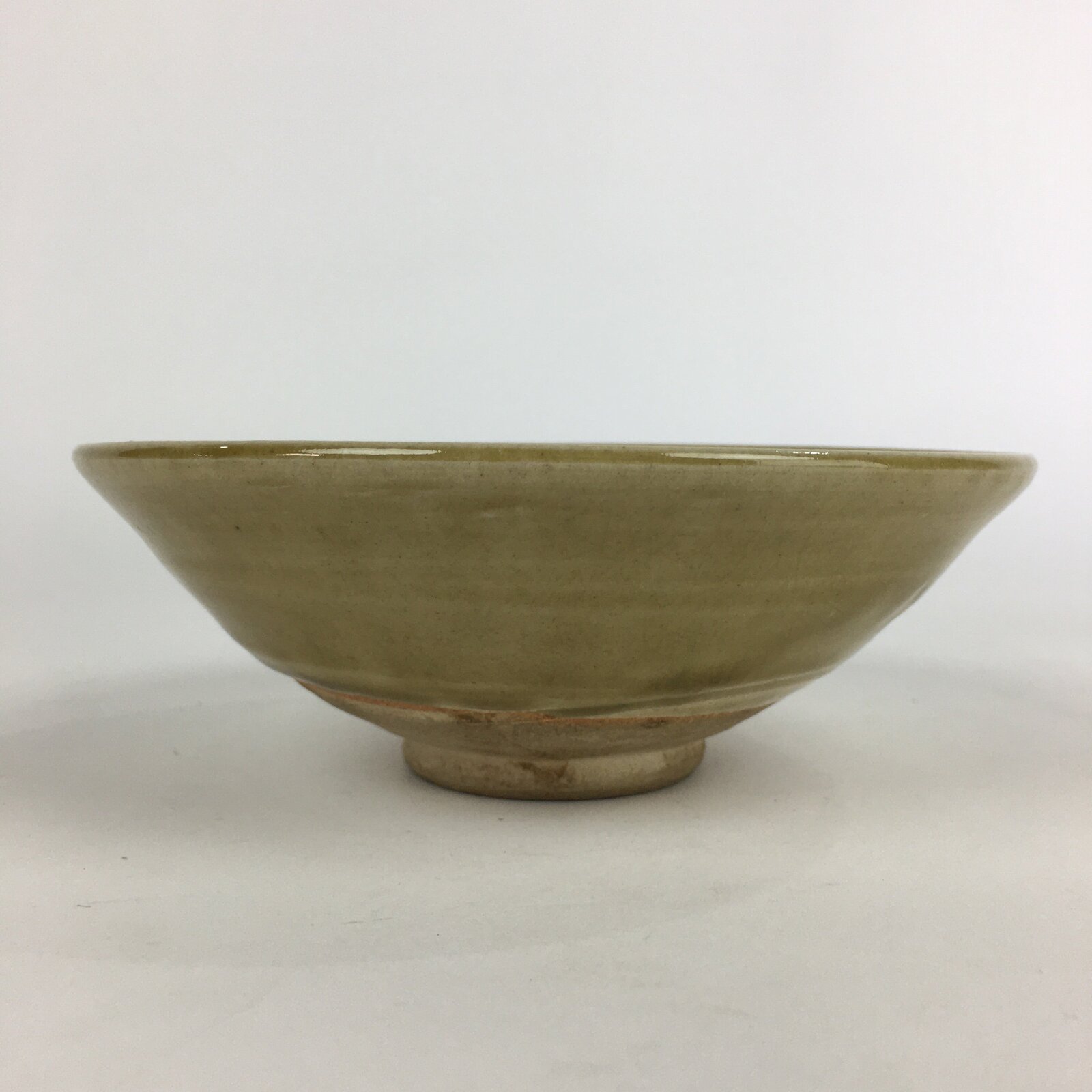 Japanese Ceramic Tea Ceremony Green Tea Bowl Vtg Chawan Kiseto GTB916