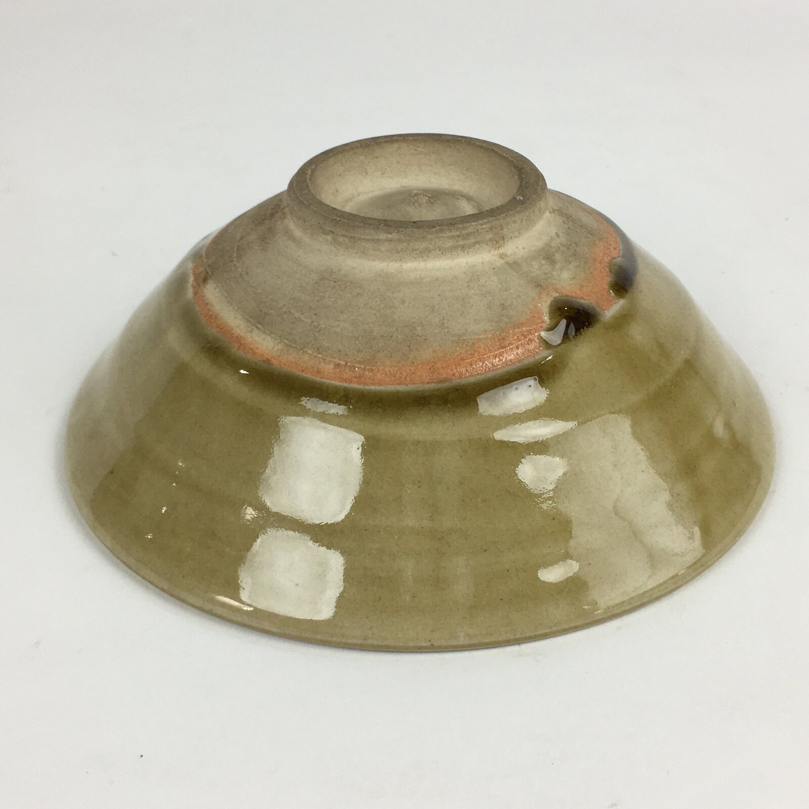 Japanese Ceramic Tea Ceremony Green Tea Bowl Vtg Chawan Kiseto GTB916