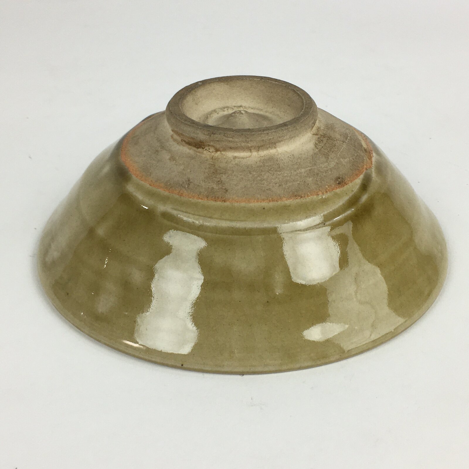 Japanese Ceramic Tea Ceremony Green Tea Bowl Vtg Chawan Kiseto GTB916