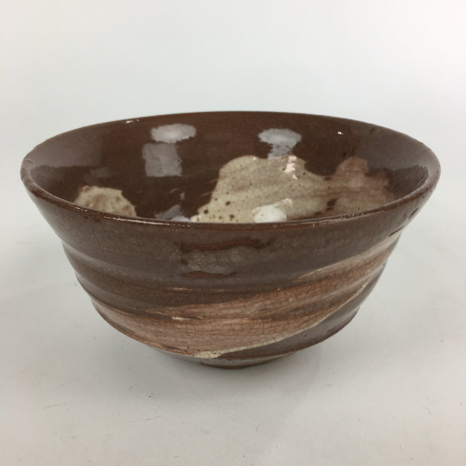 Japanese Ceramic Tea Ceremony Green Tea Bowl Vtg Chawan Wan-nari GTB890