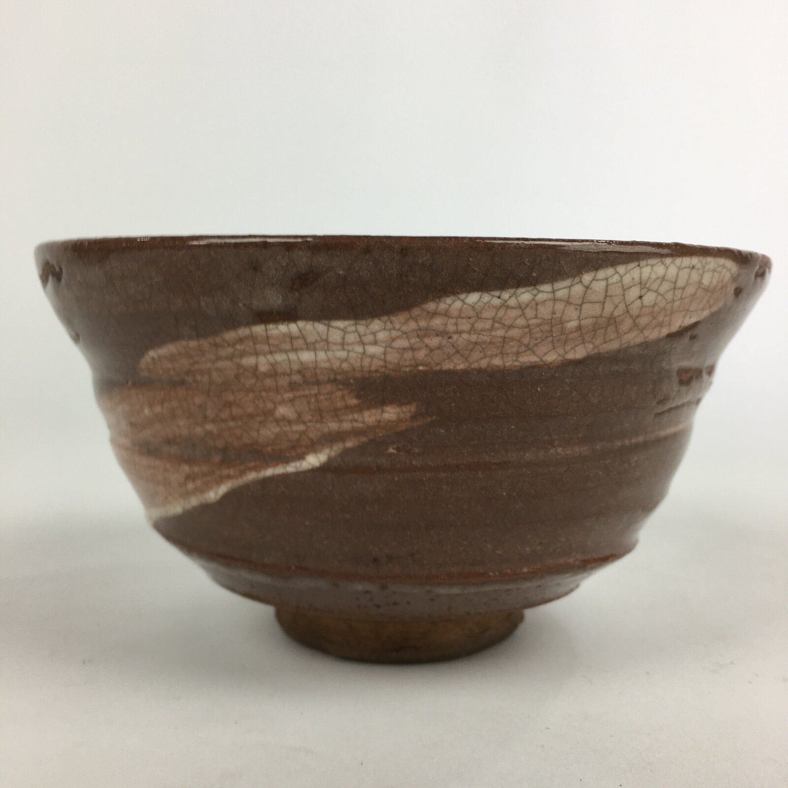 Japanese Ceramic Tea Ceremony Green Tea Bowl Vtg Chawan Wan-nari GTB890