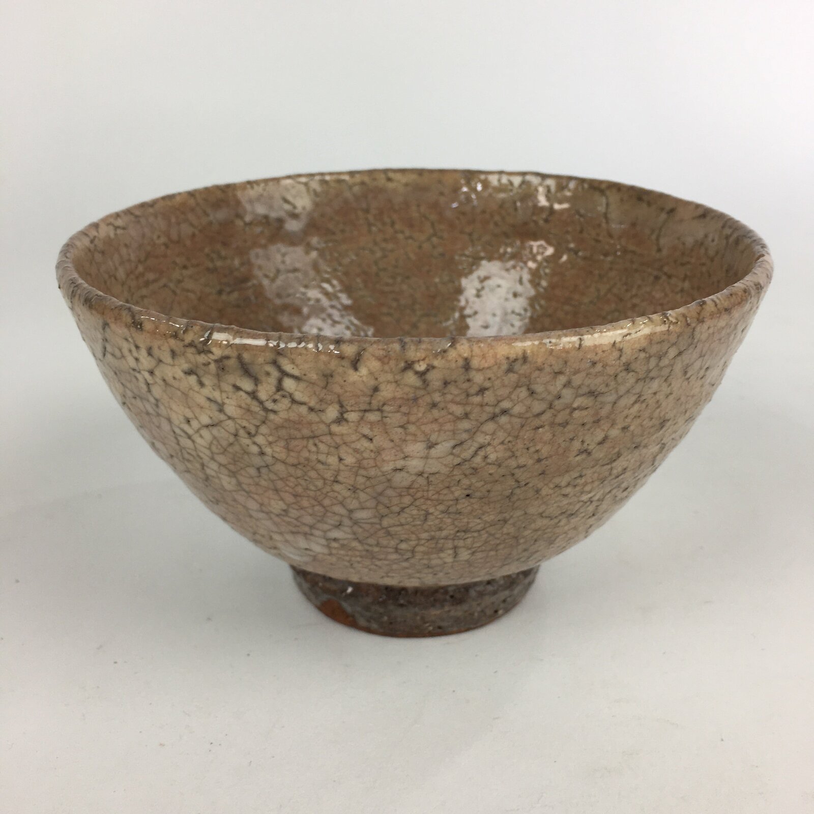 Japanese Ceramic Tea Ceremony Green Tea Bowl Vtg Chawan Wan-nari GTB892