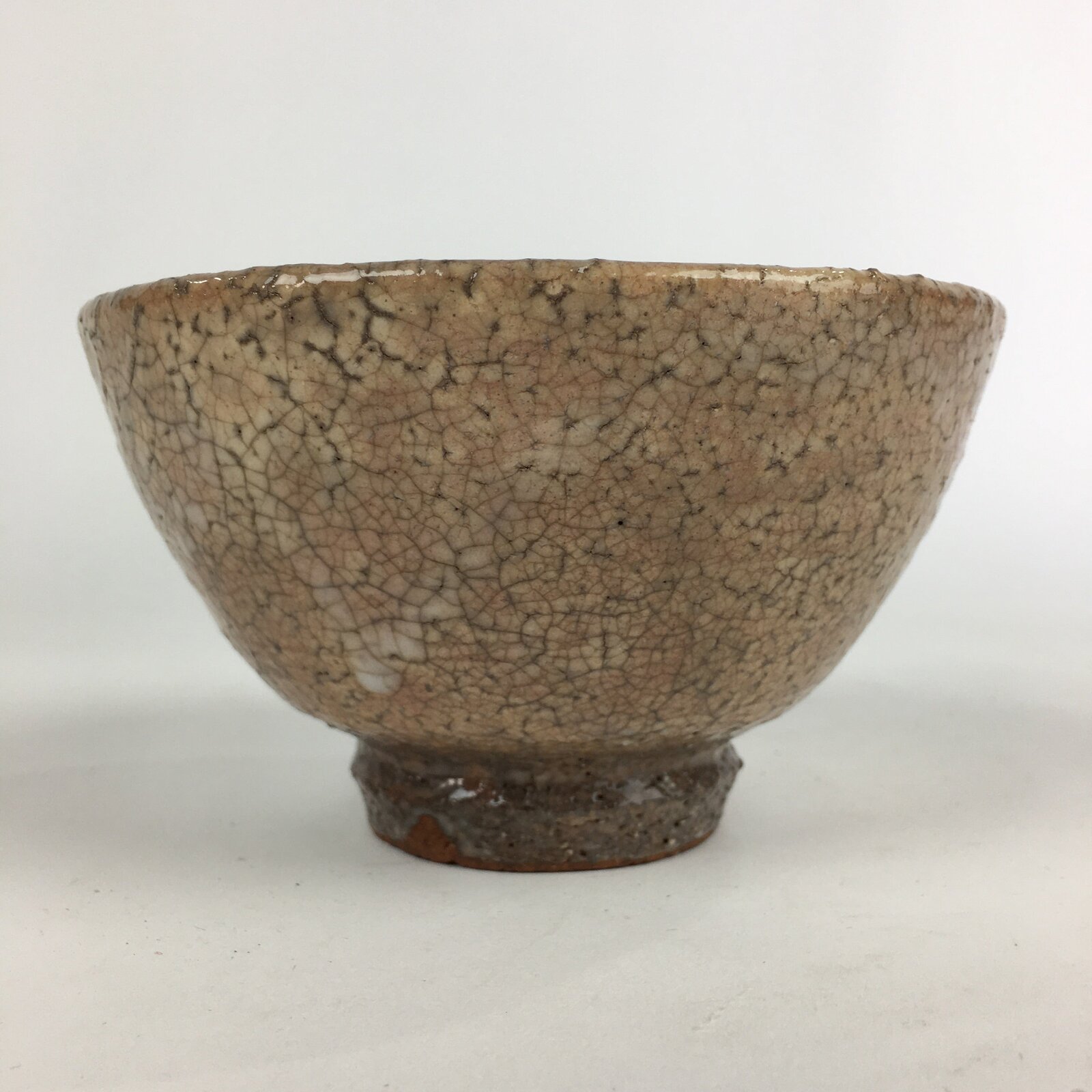 Japanese Ceramic Tea Ceremony Green Tea Bowl Vtg Chawan Wan-nari GTB892