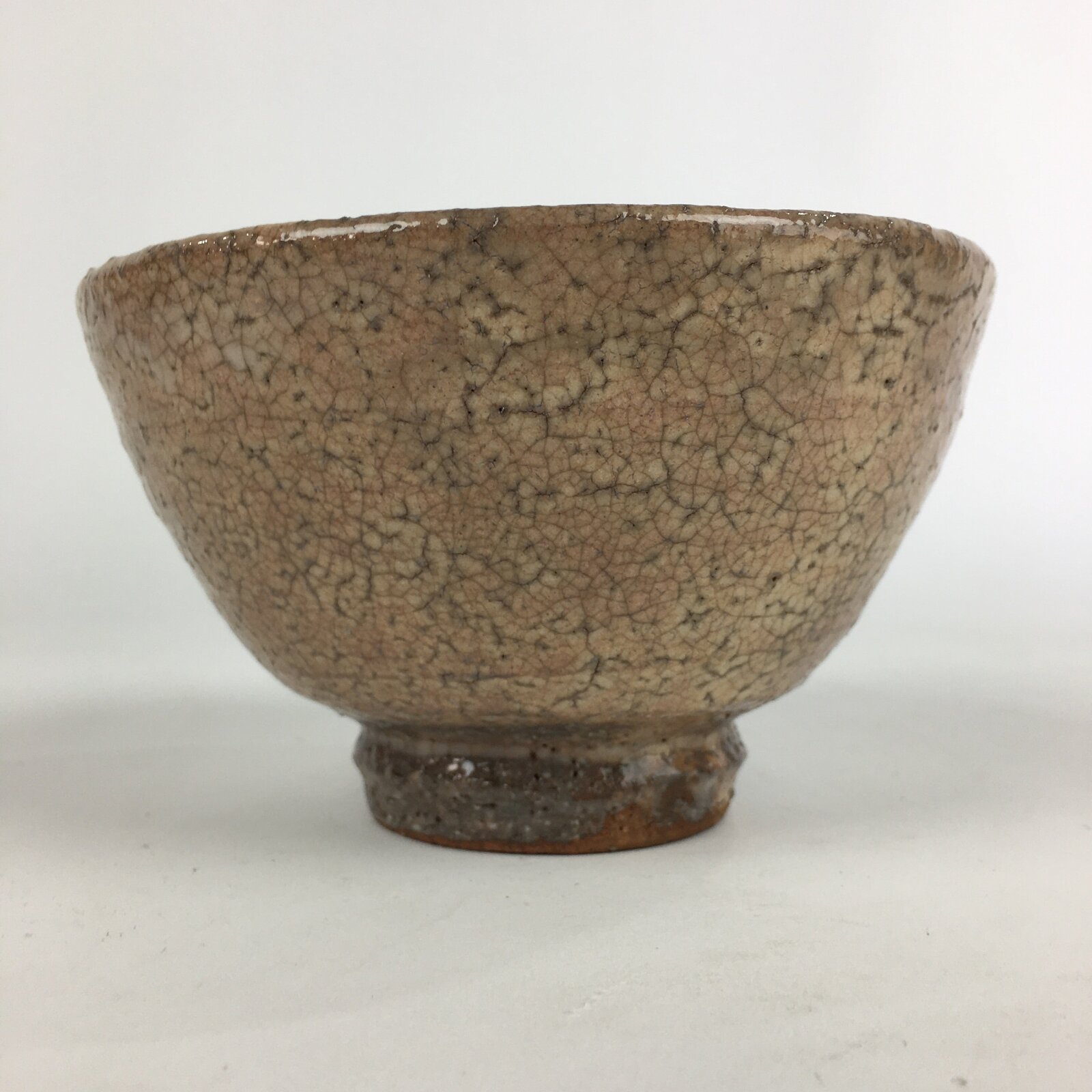 Japanese Ceramic Tea Ceremony Green Tea Bowl Vtg Chawan Wan-nari GTB892