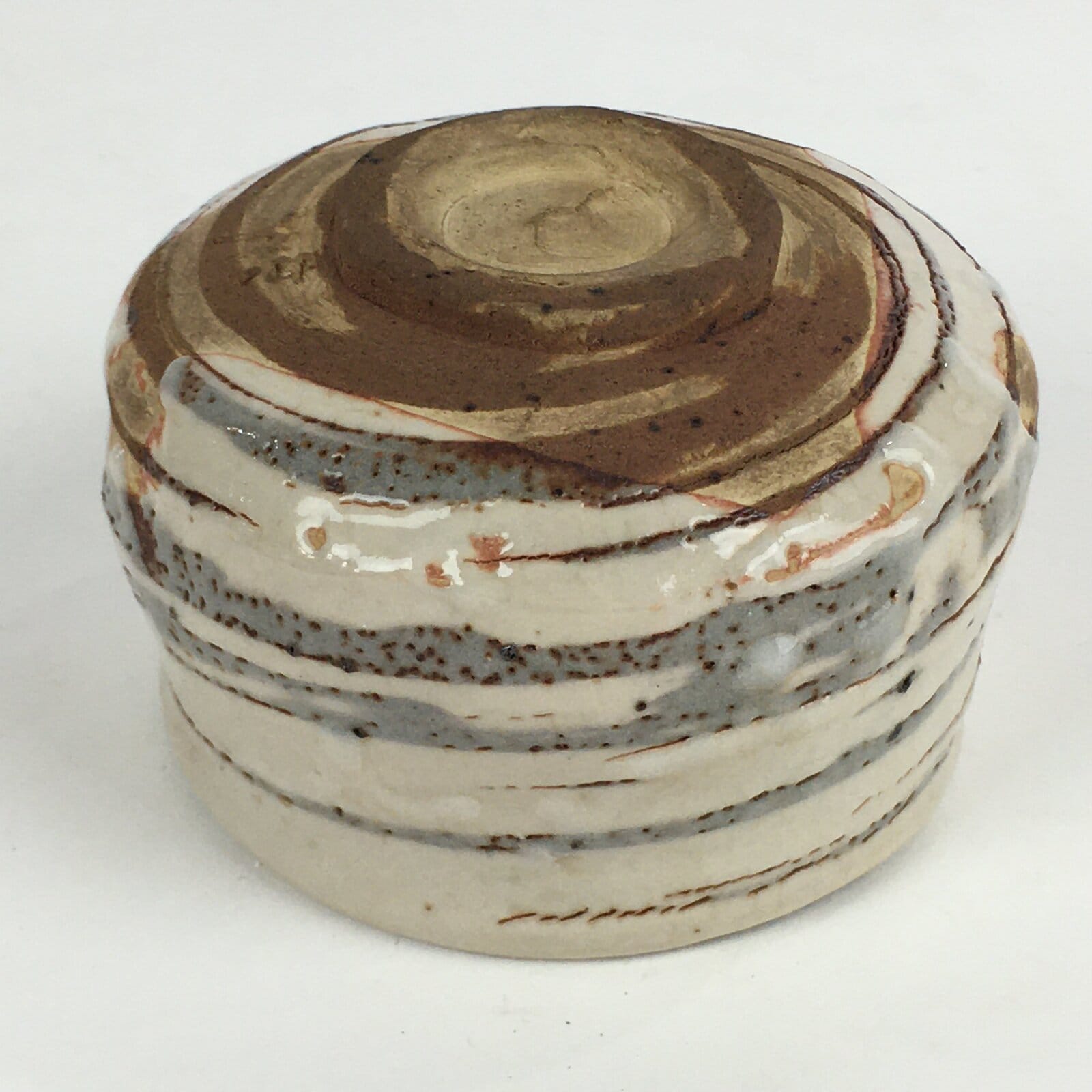 Japanese Ceramic Tea Ceremony Green Tea Bowl Vtg Chawan White GTB901