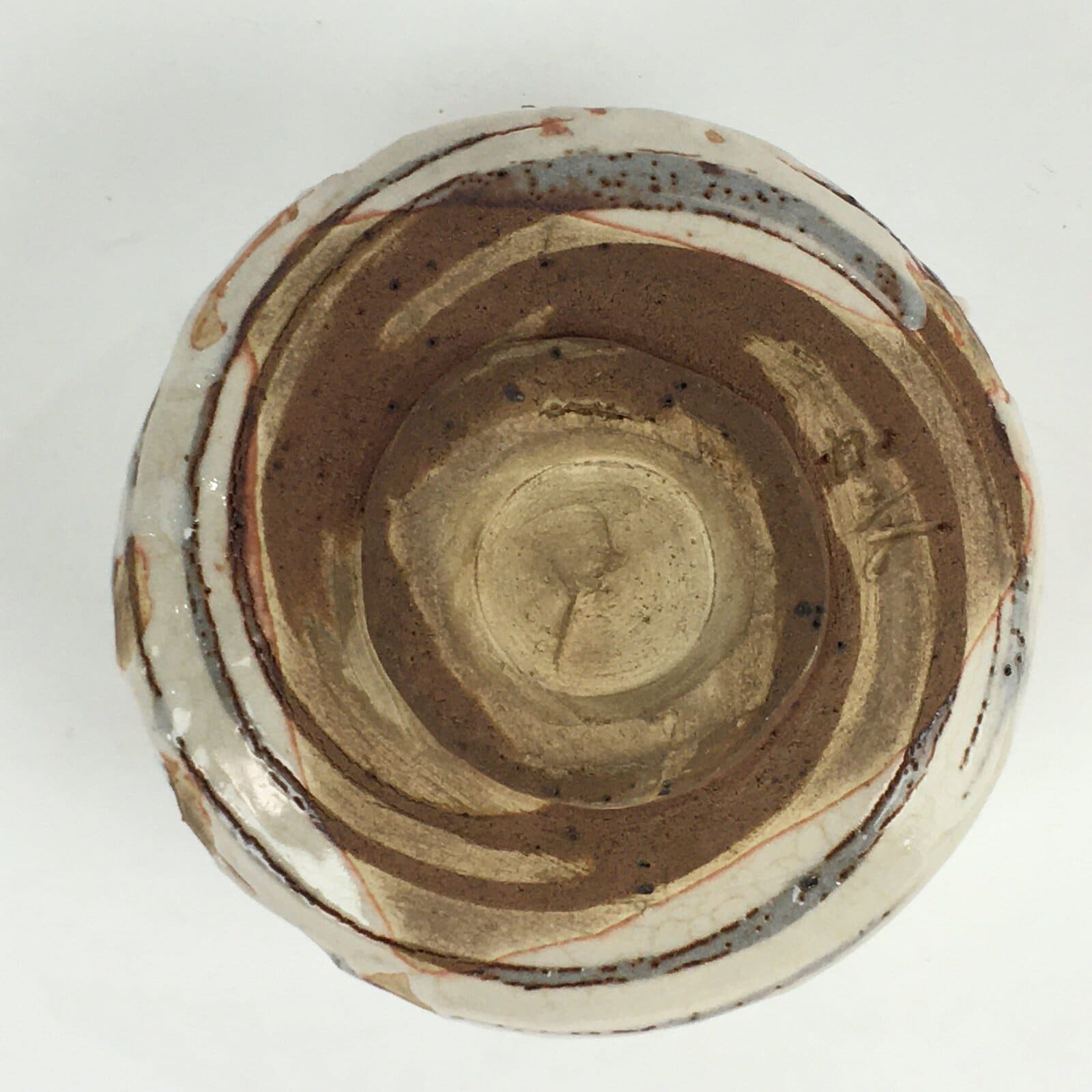 Japanese Ceramic Tea Ceremony Green Tea Bowl Vtg Chawan White GTB901