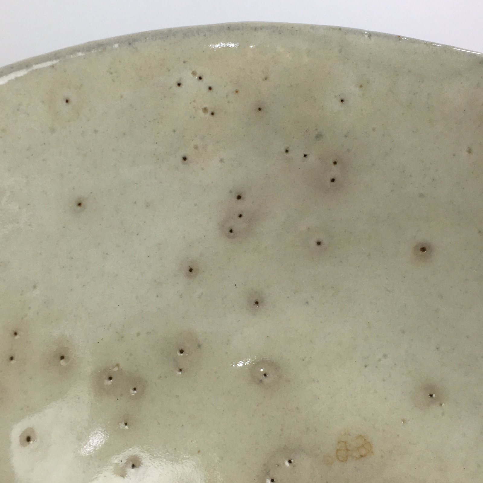 Japanese Ceramic Tea Ceremony Green Tea Bowl Vtg Chawan White GTB926