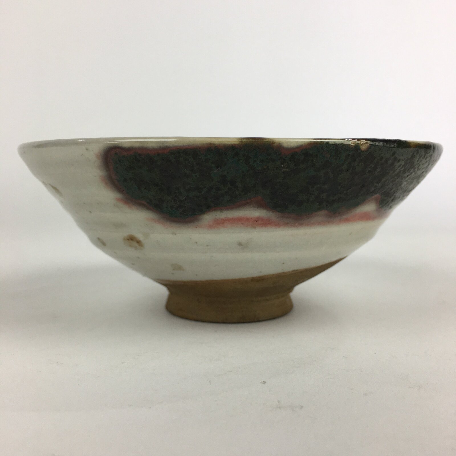 Japanese Ceramic Tea Ceremony Green Tea Bowl Vtg Chawan White GTB929