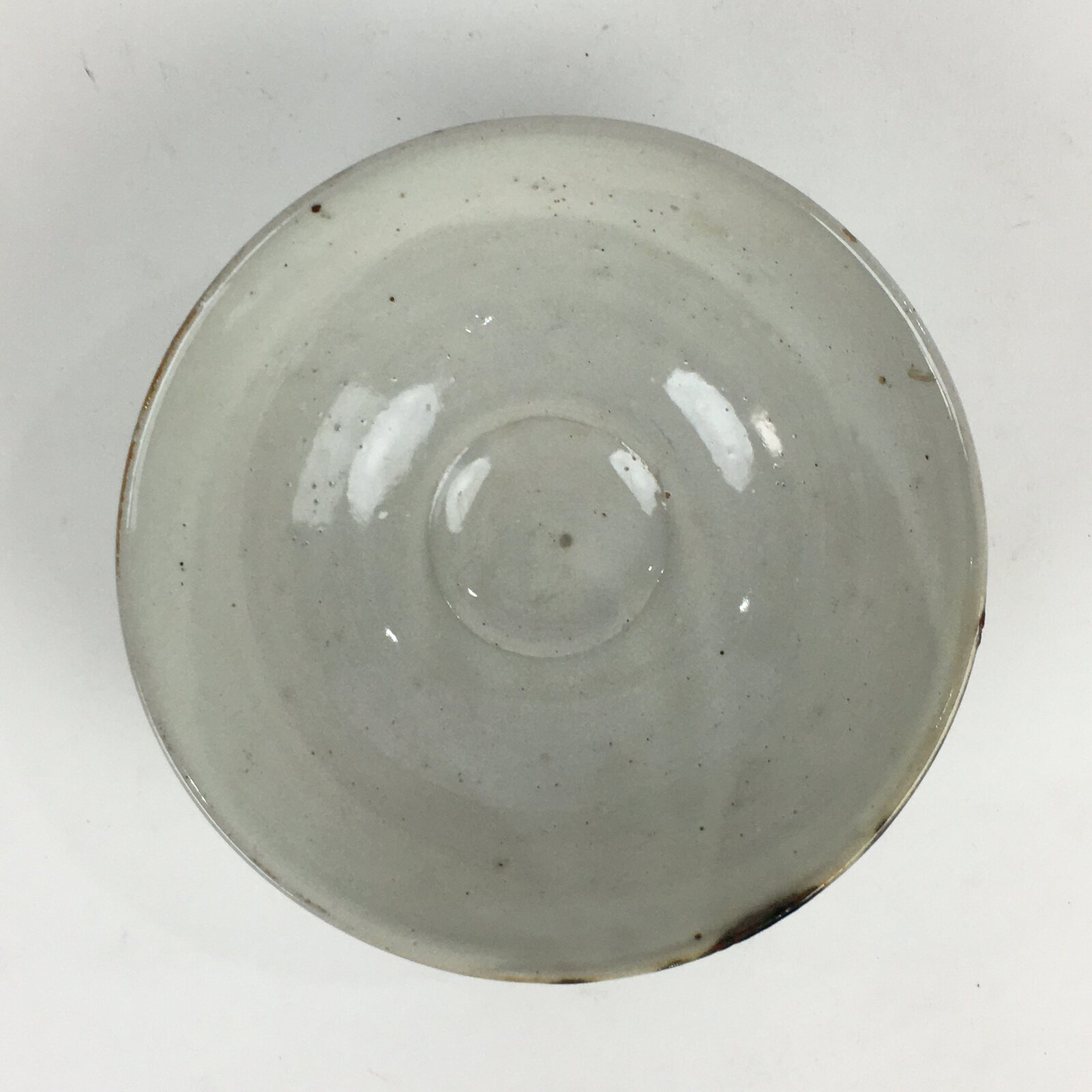 Japanese Ceramic Tea Ceremony Green Tea Bowl Vtg Chawan White GTB929