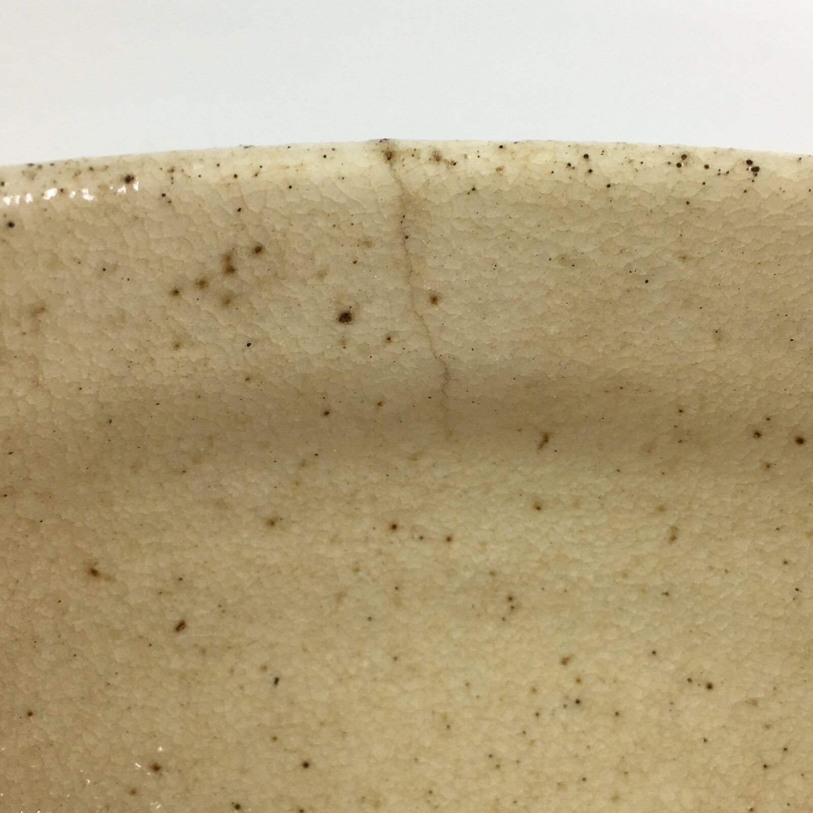 Japanese Ceramic Tea Ceremony Green Tea Bowl Vtg Chawan White GTB931